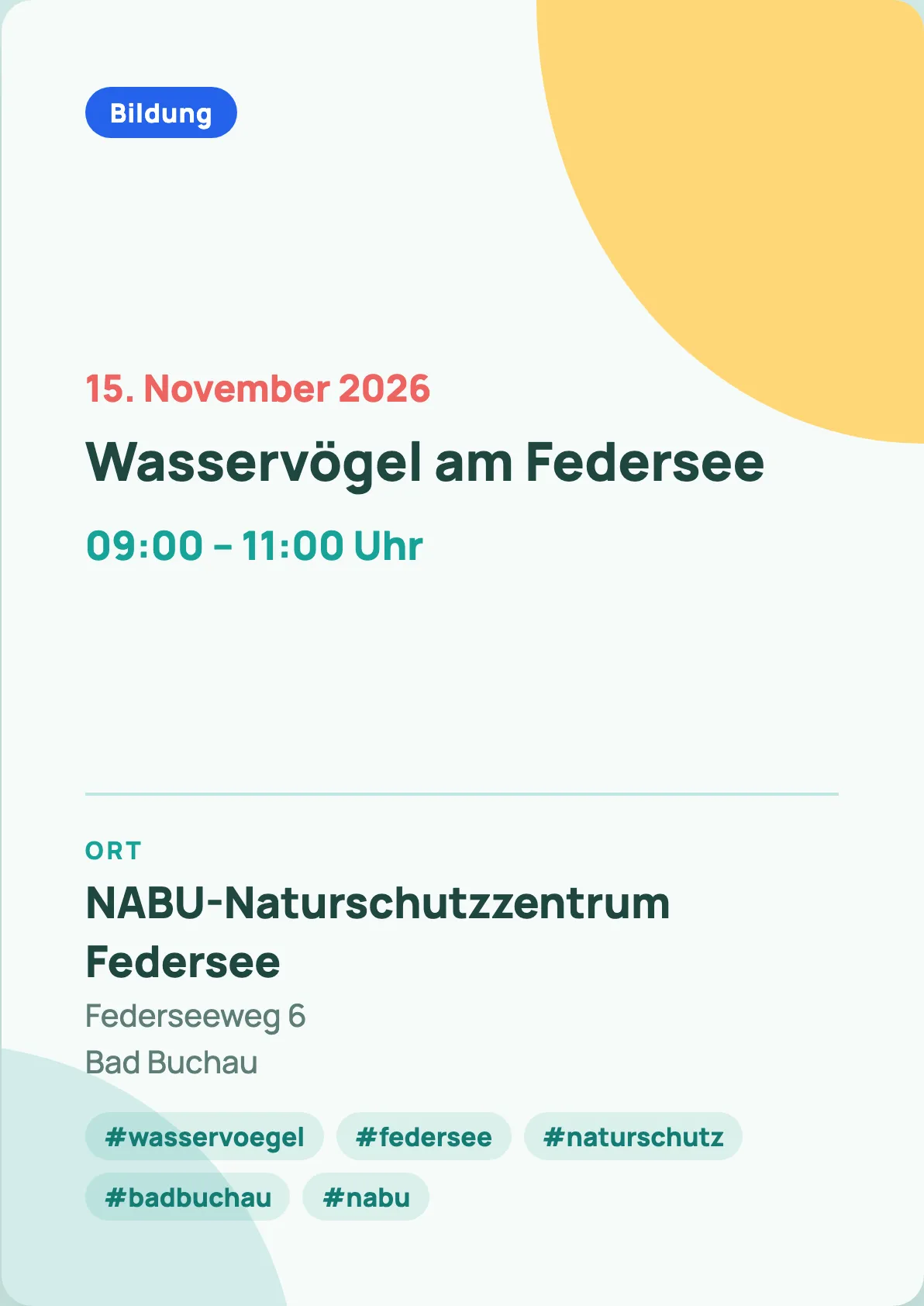 Veranstaltungsflyer