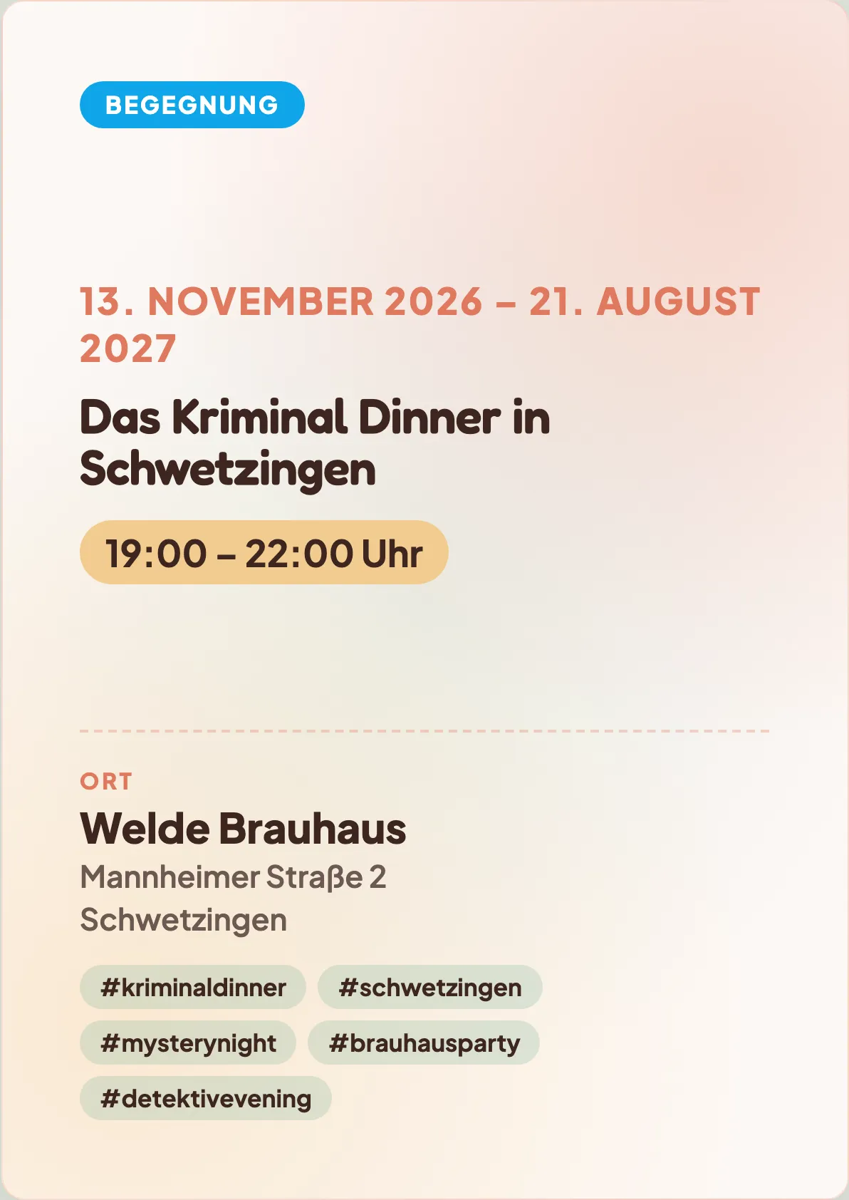 Veranstaltungsflyer