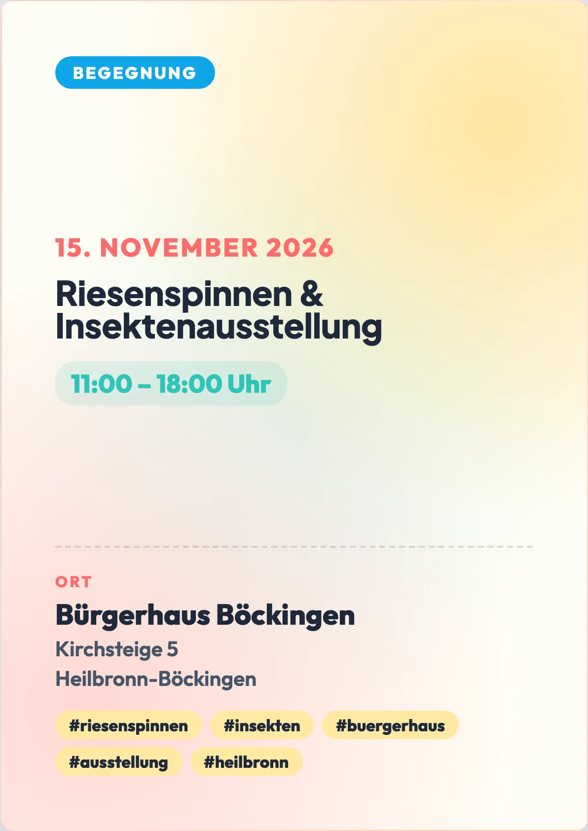 Veranstaltungsflyer