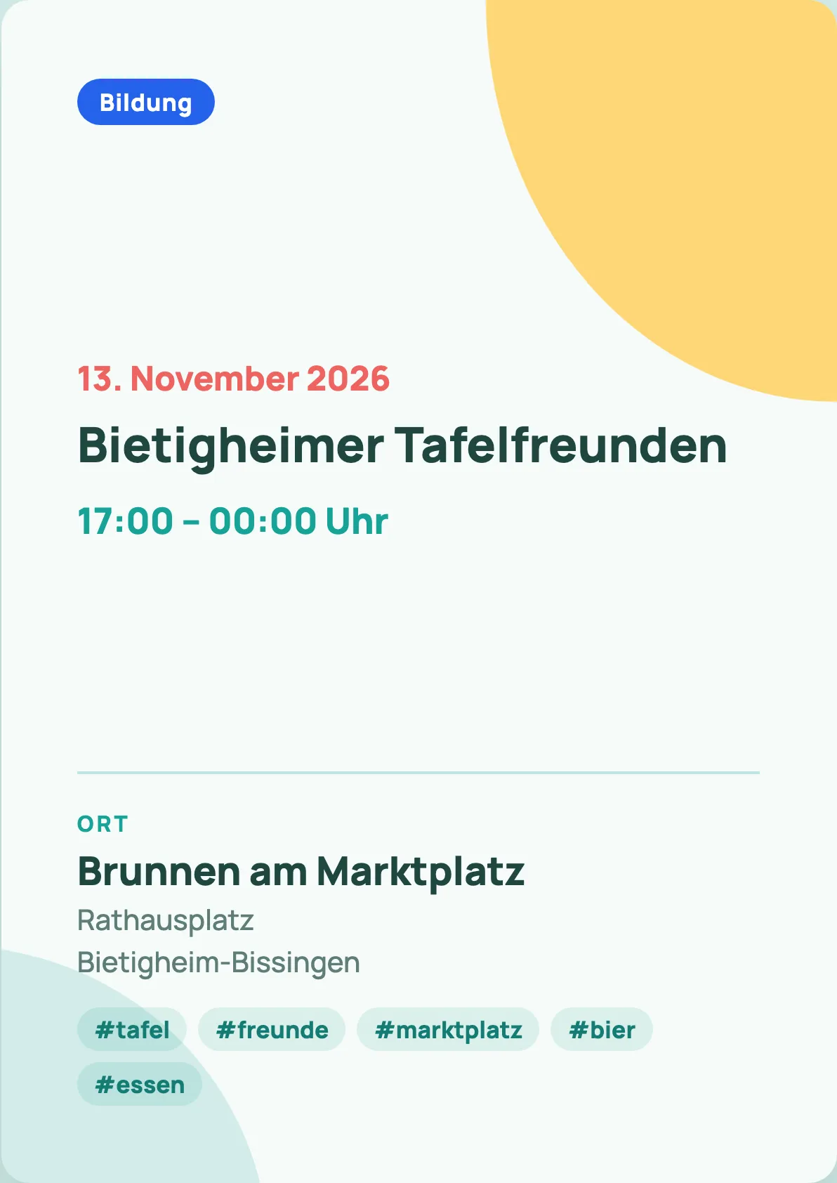 Veranstaltungsflyer