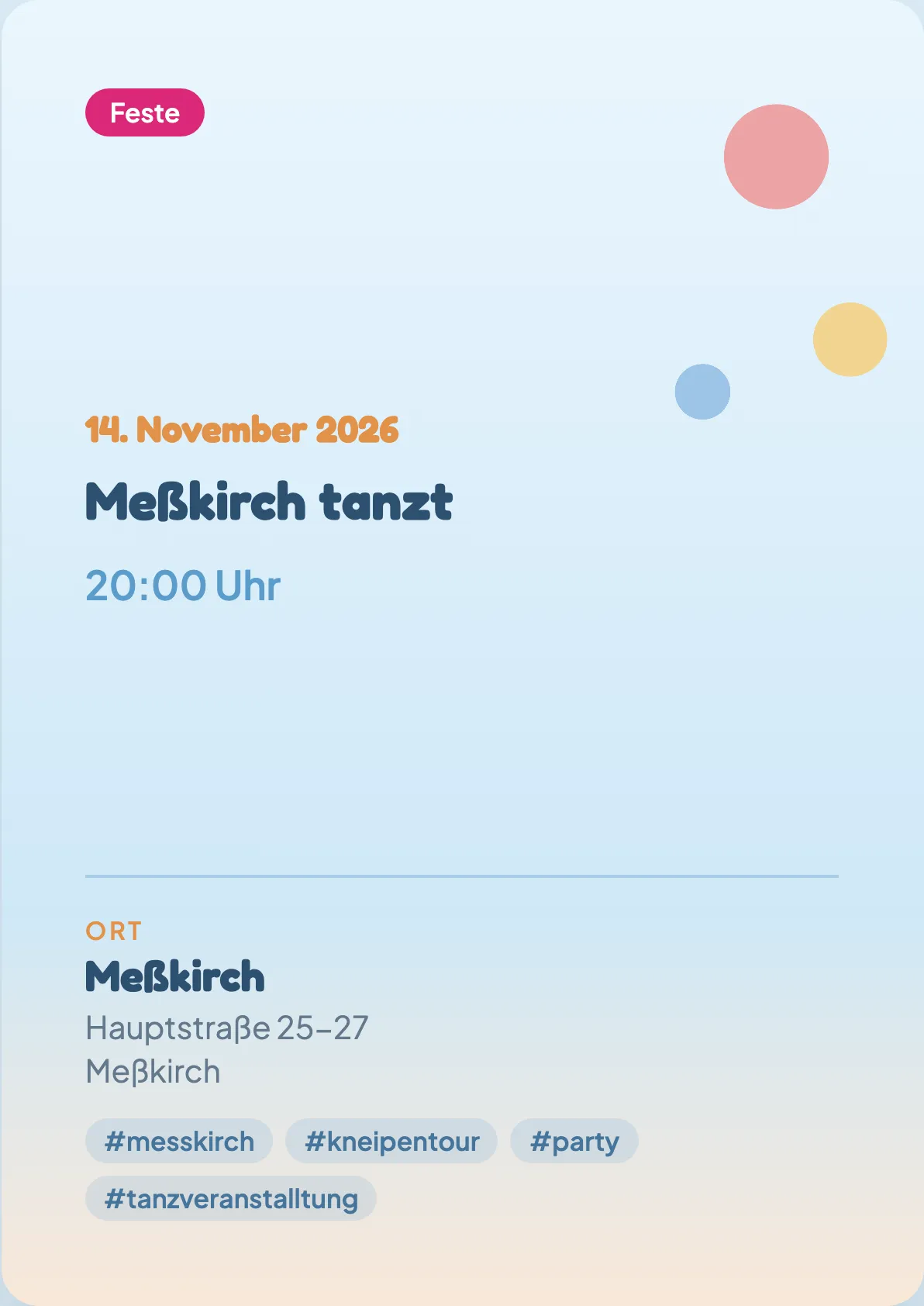 Veranstaltungsflyer
