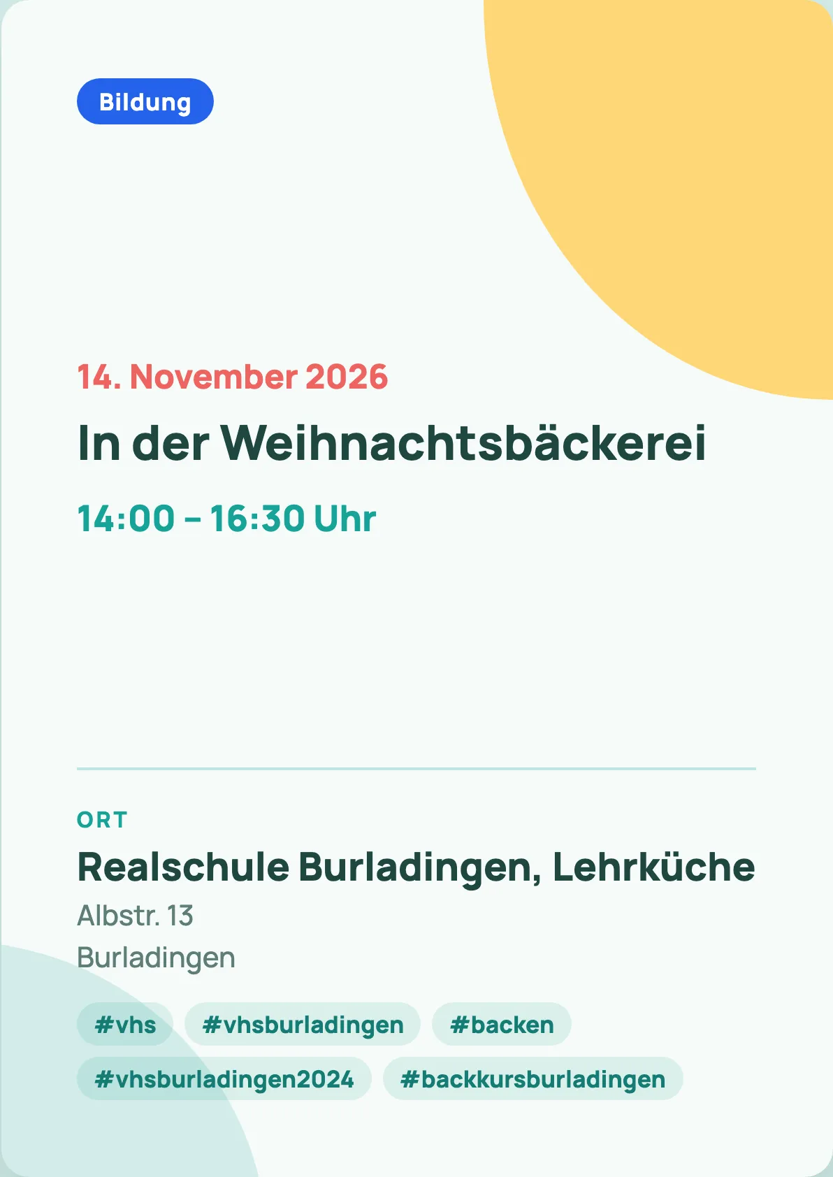 Veranstaltungsflyer