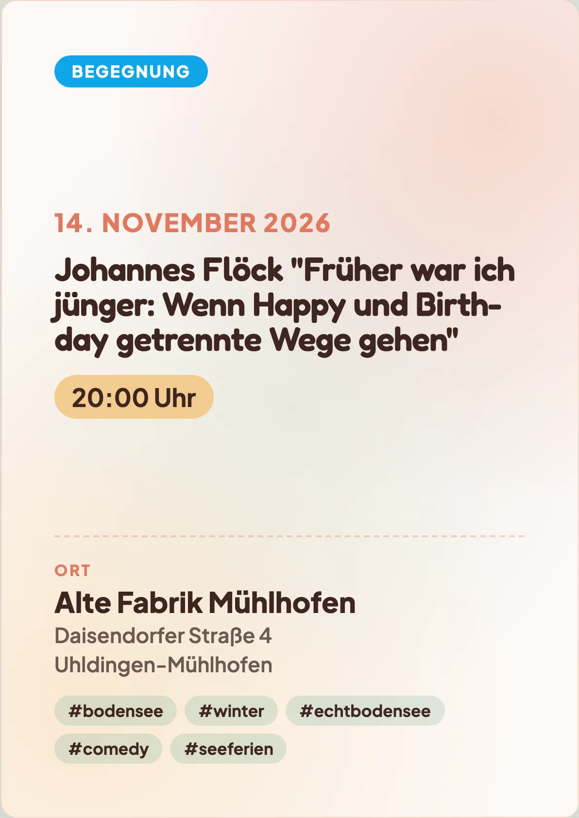 Veranstaltungsflyer