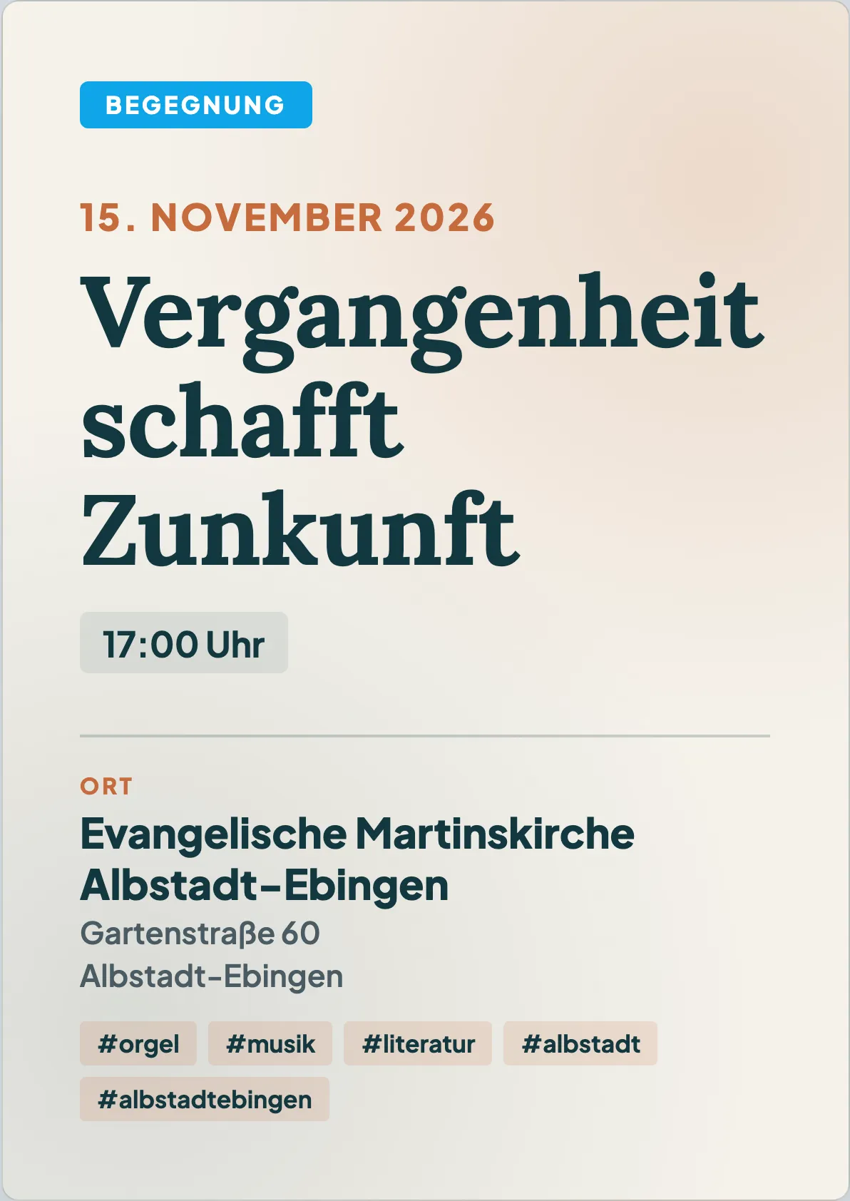 Veranstaltungsflyer