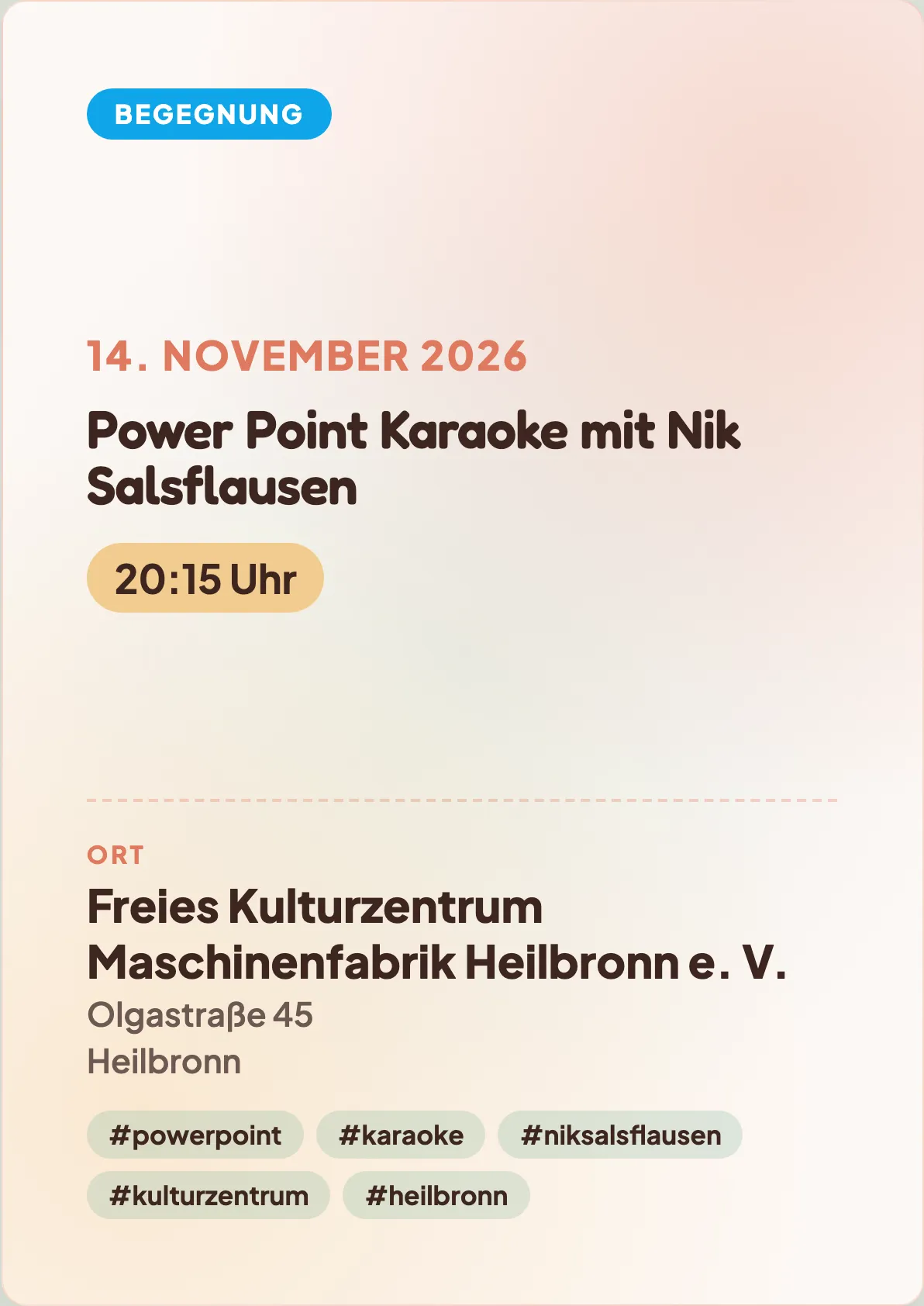 Veranstaltungsflyer
