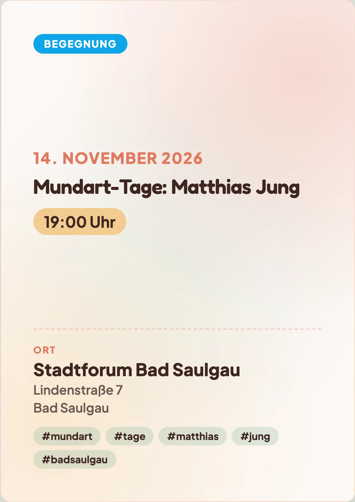 Veranstaltungsflyer
