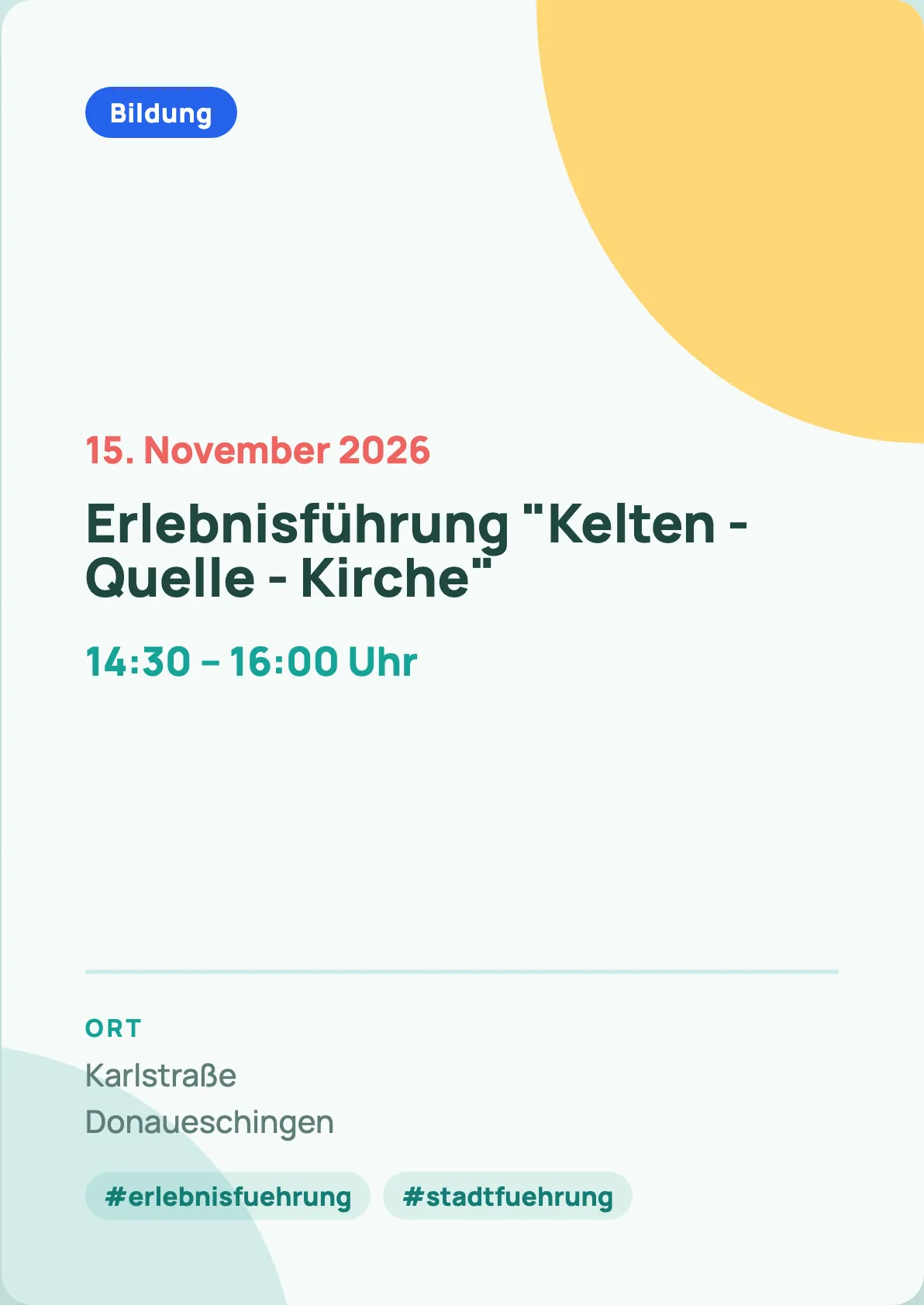 Veranstaltungsflyer
