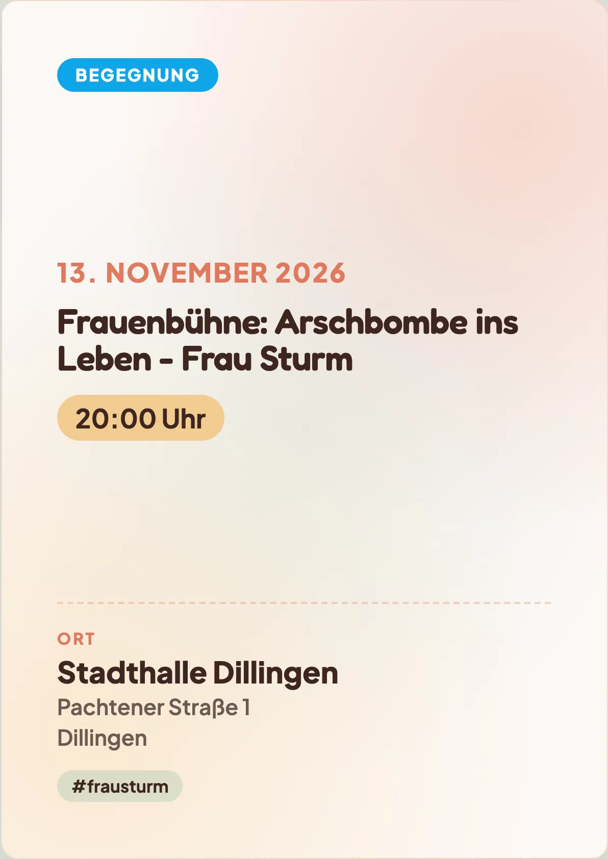 Veranstaltungsflyer