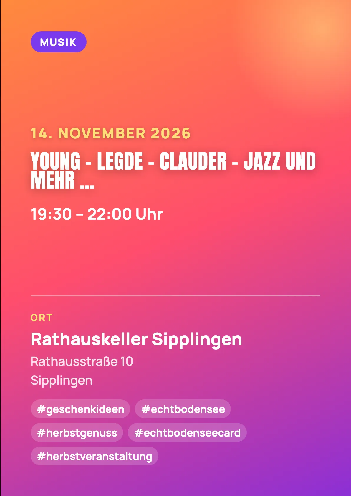 Veranstaltungsflyer