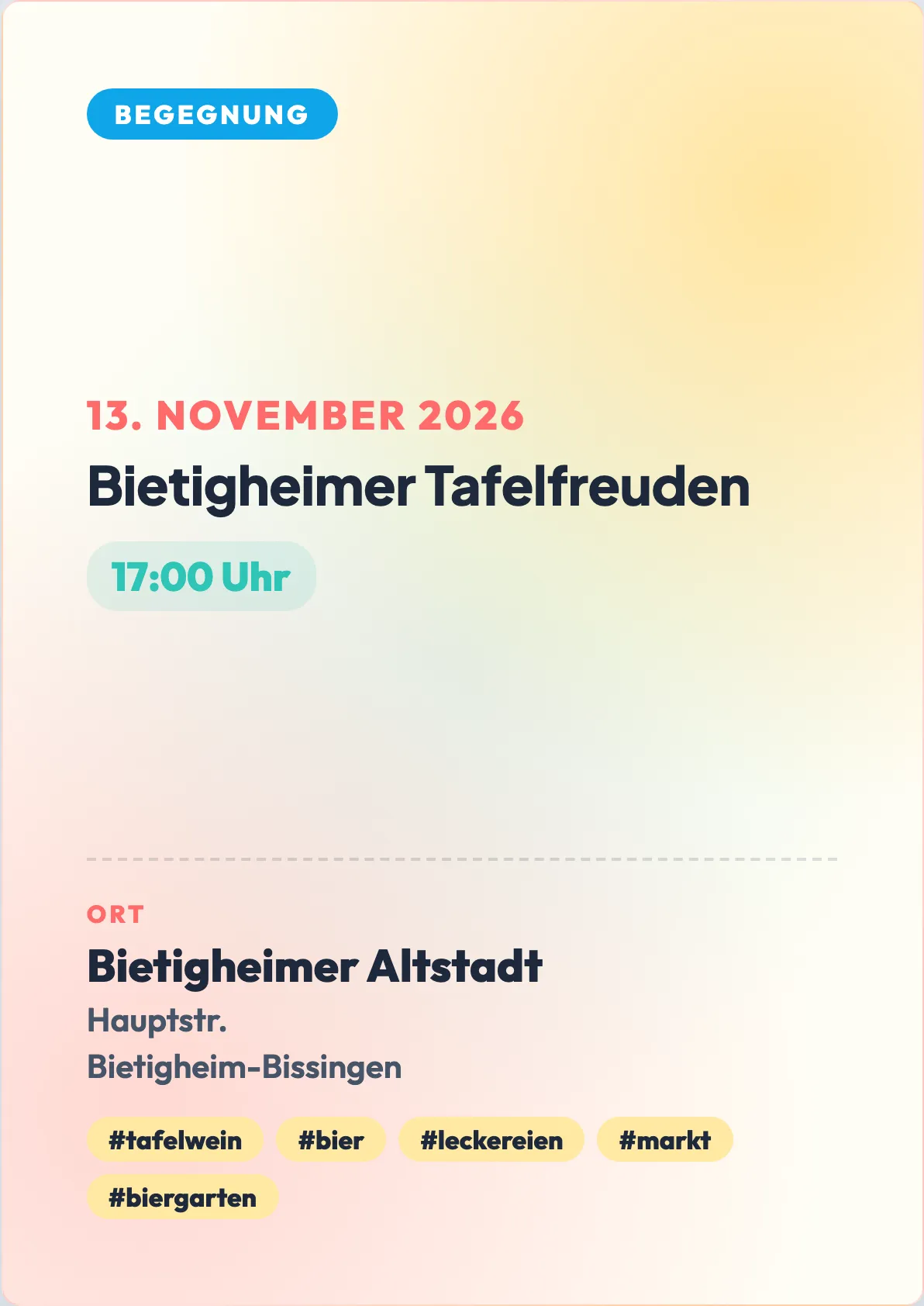 Veranstaltungsflyer