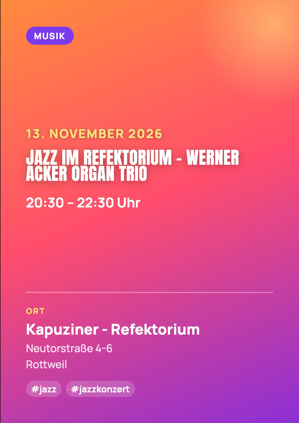 Veranstaltungsflyer