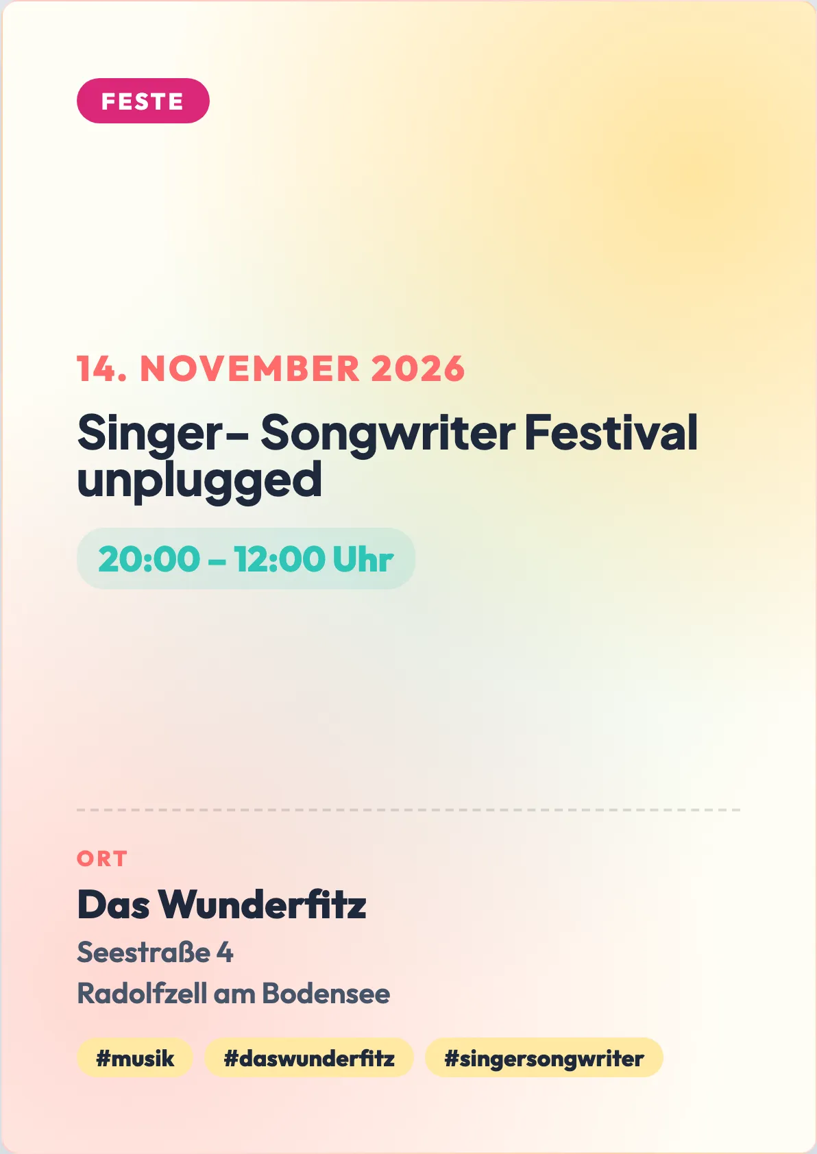 Veranstaltungsflyer