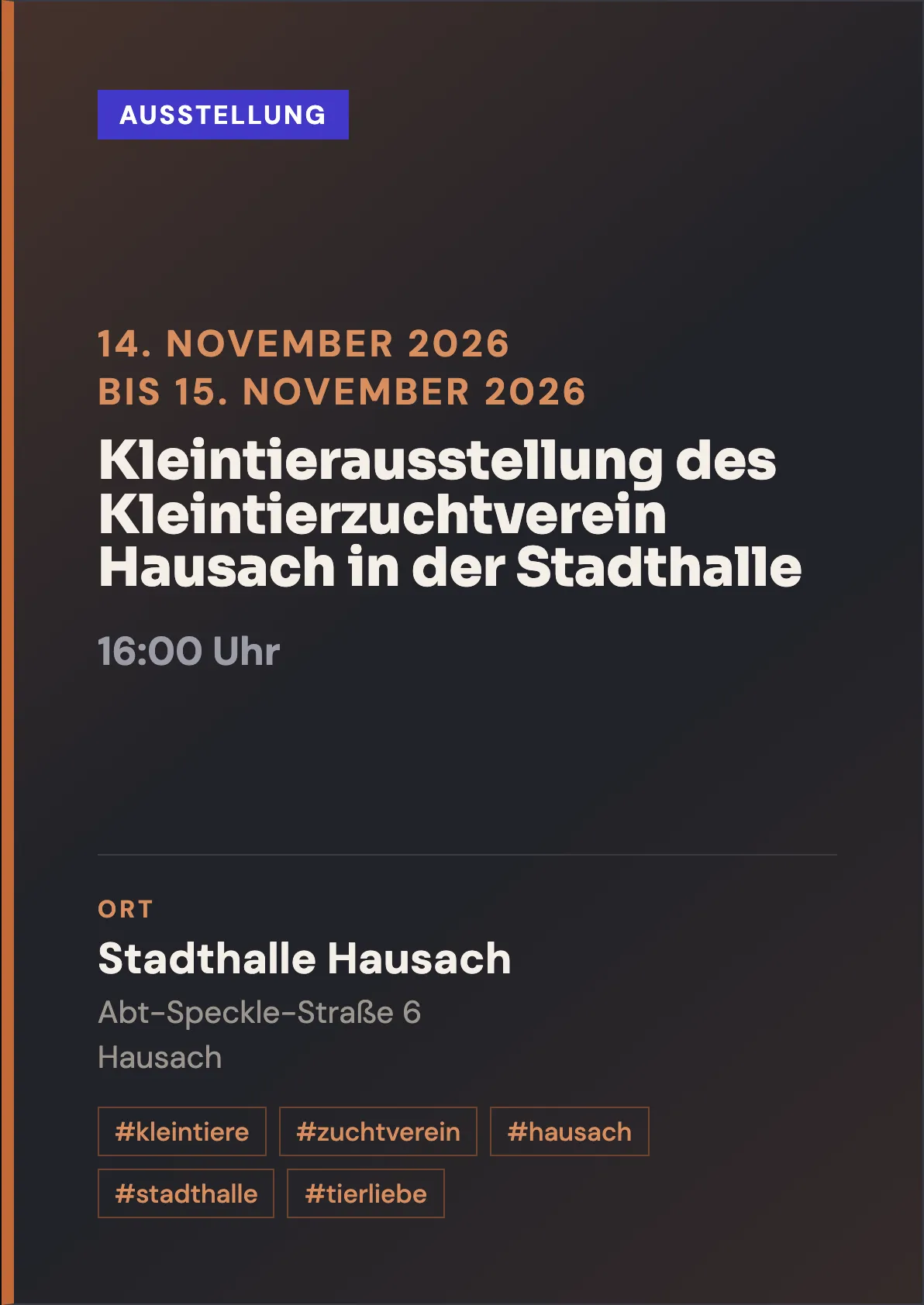 Veranstaltungsflyer