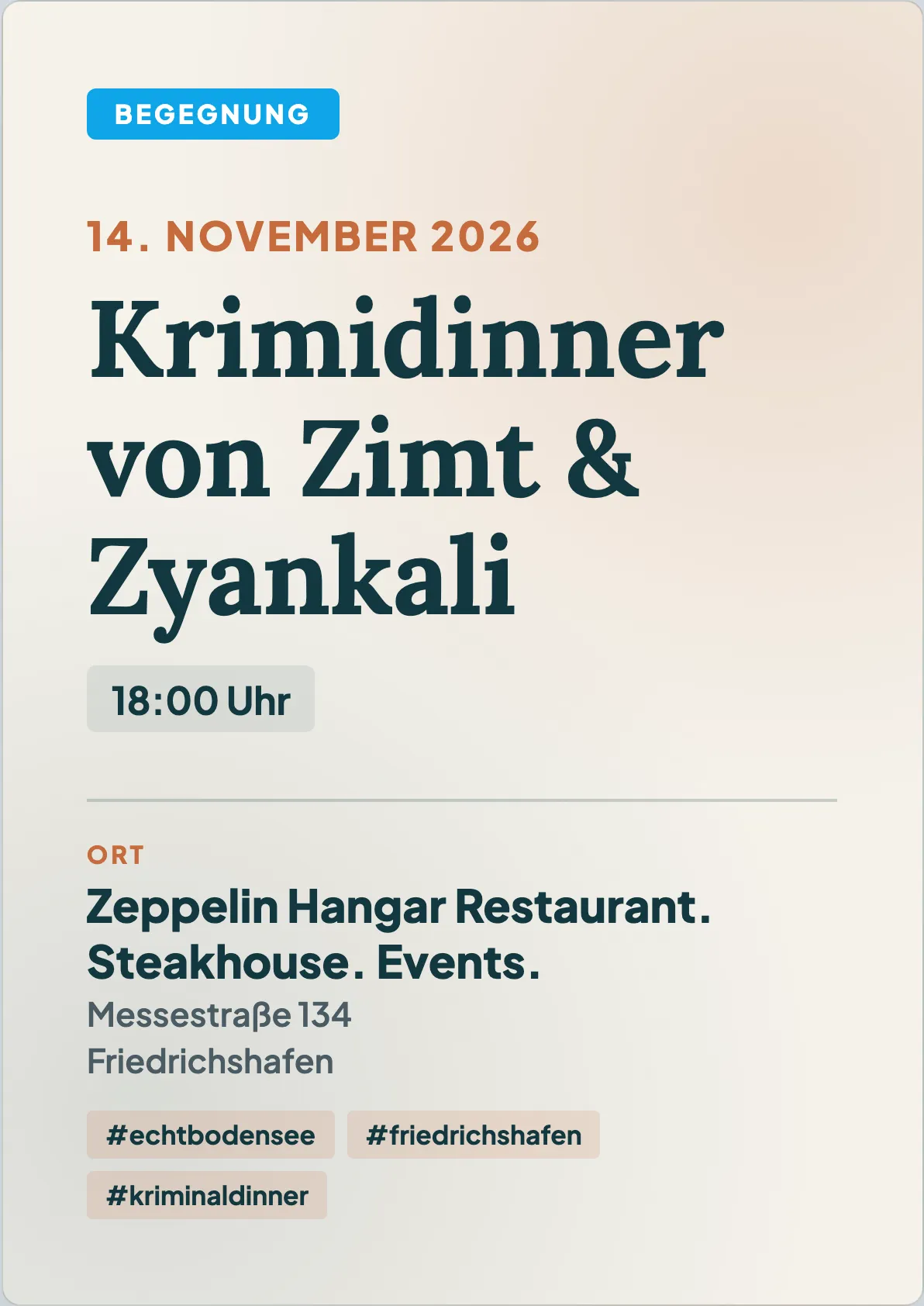 Veranstaltungsflyer