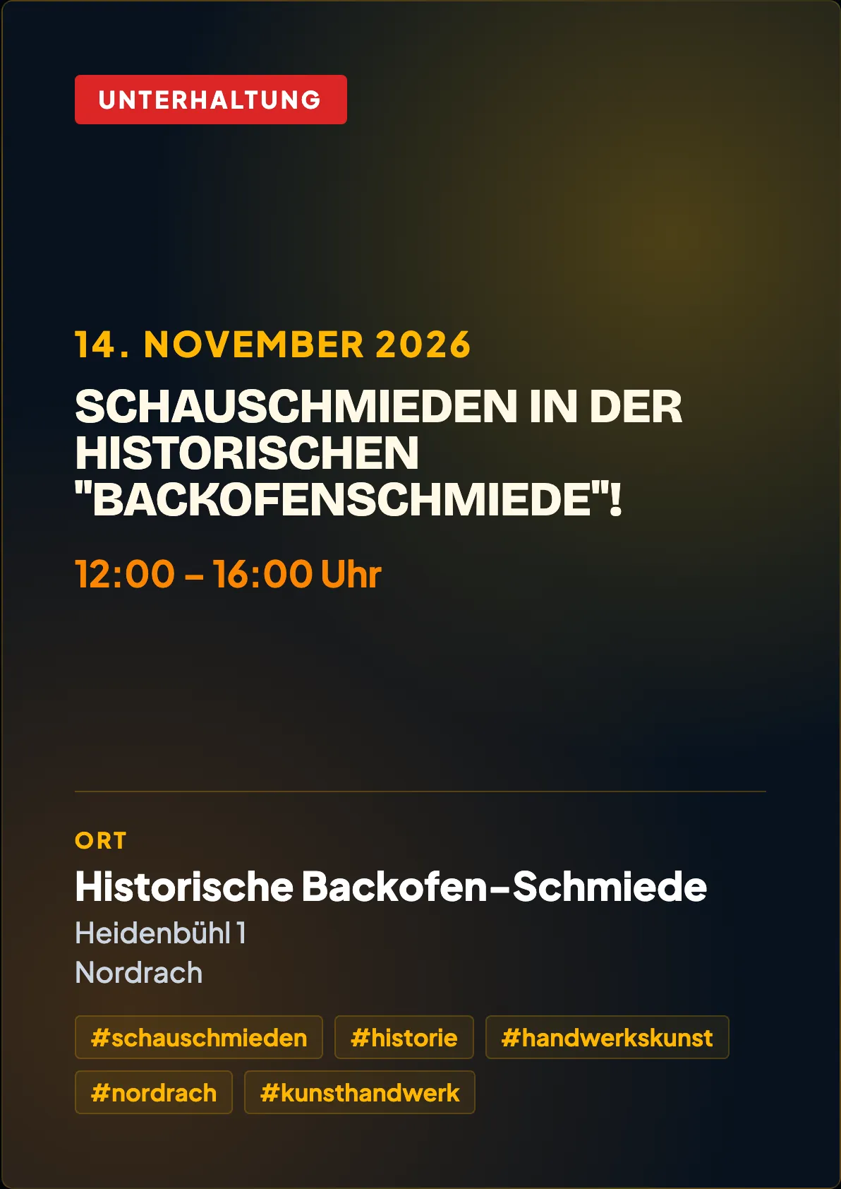 Veranstaltungsflyer