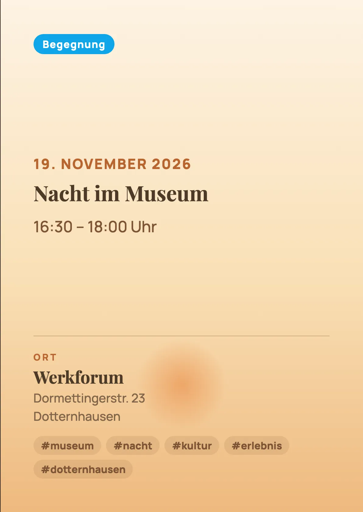 Veranstaltungsflyer