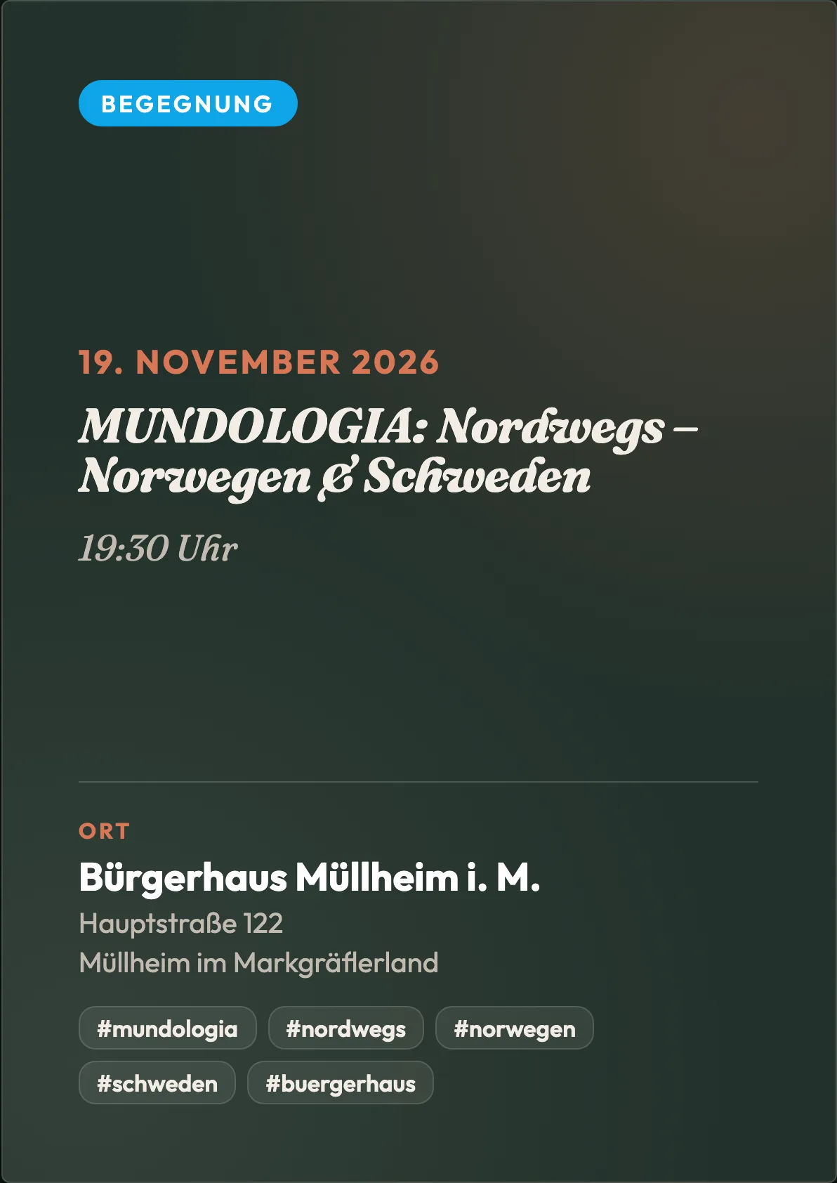 Veranstaltungsflyer