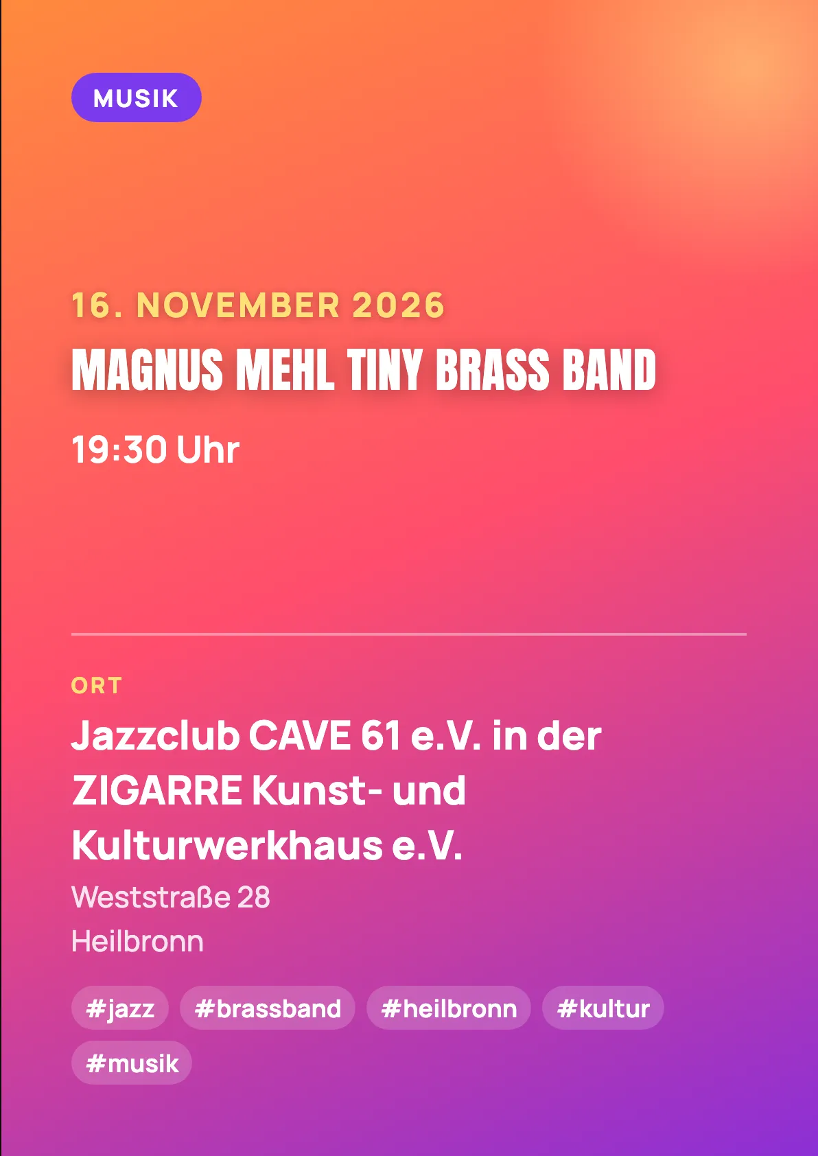 Veranstaltungsflyer