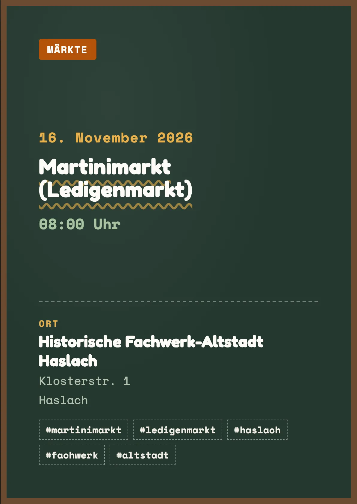 Veranstaltungsflyer