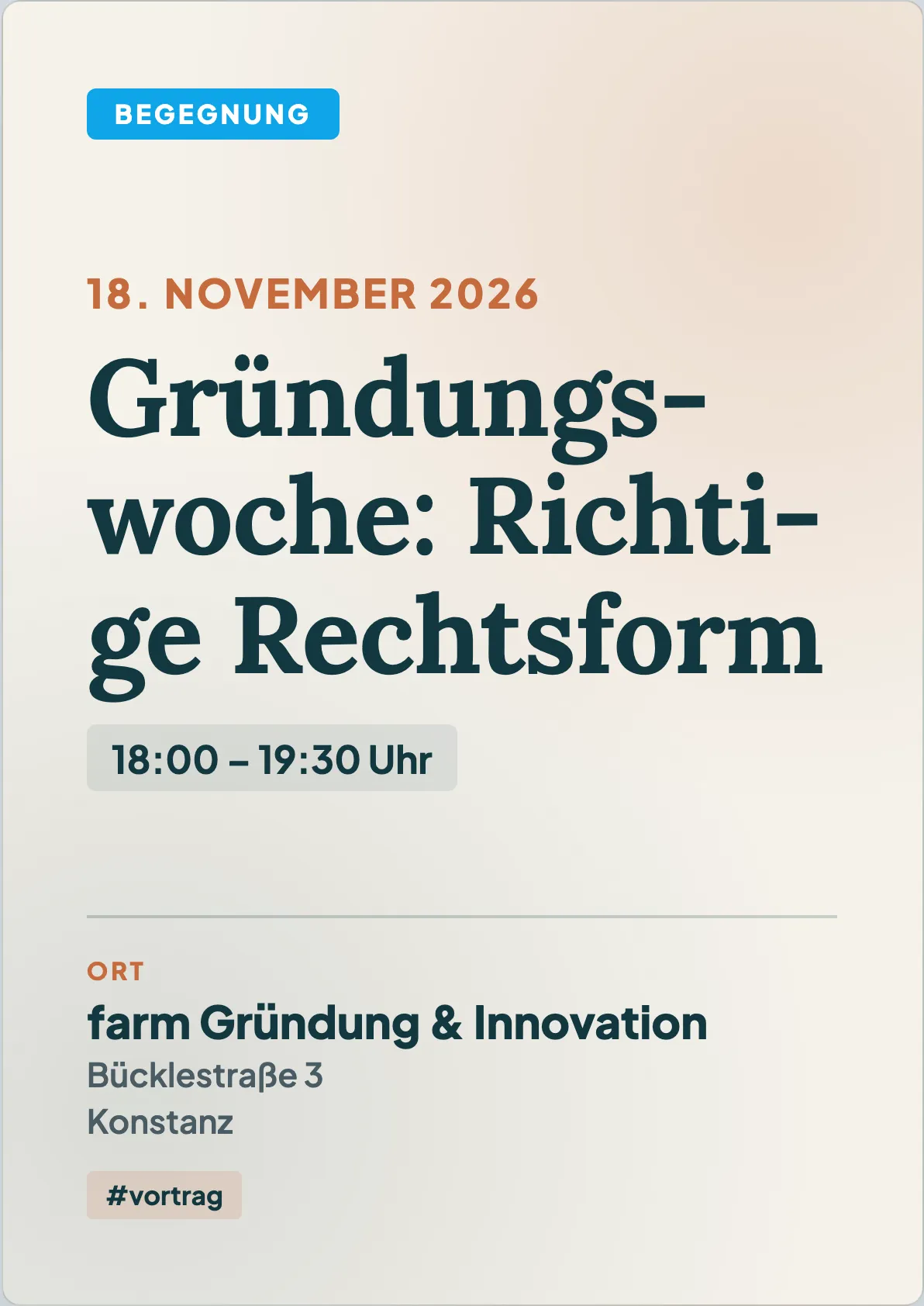 Veranstaltungsflyer