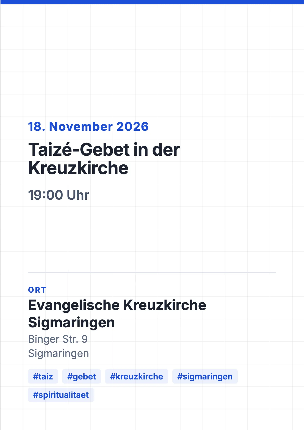 Veranstaltungsflyer