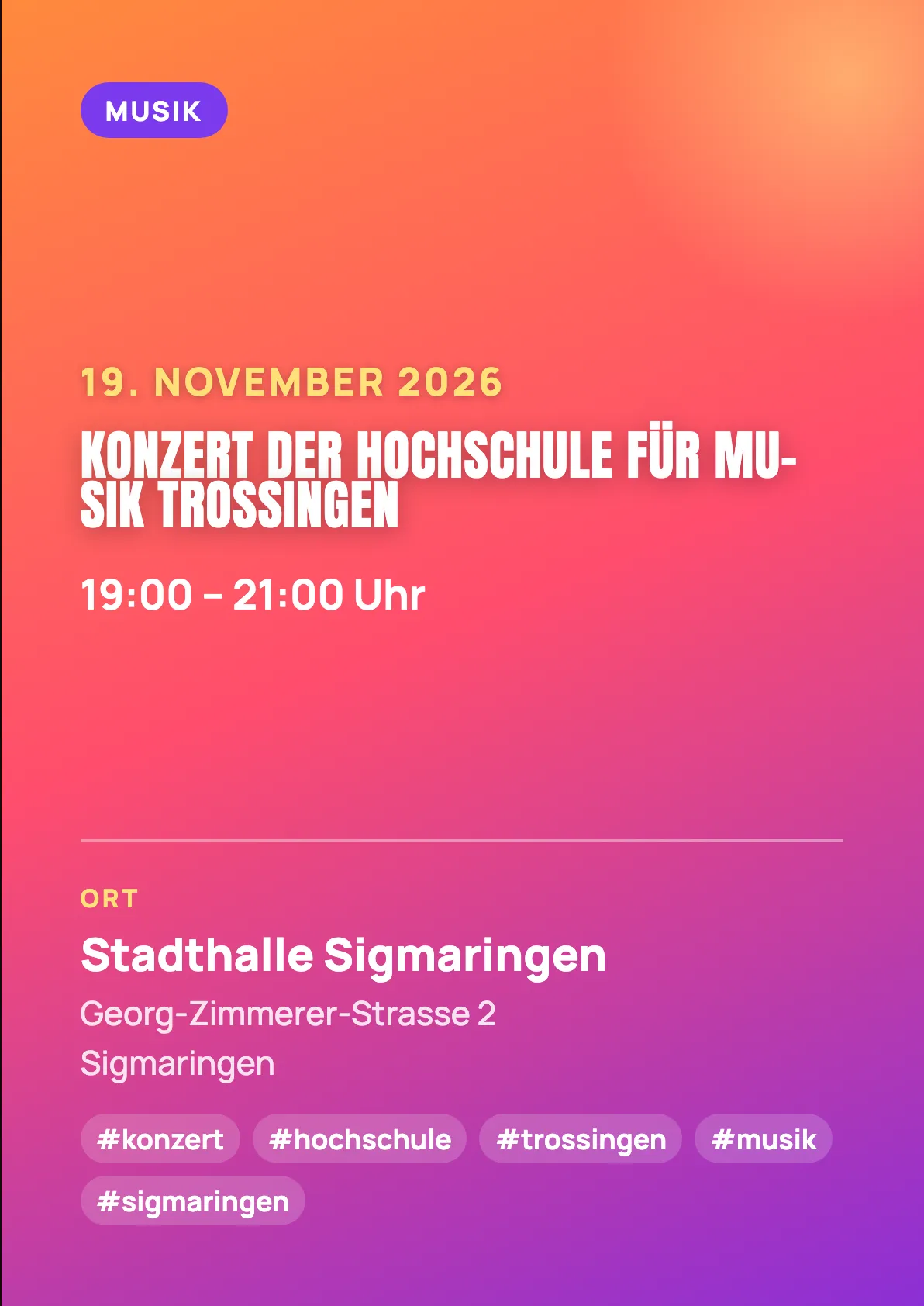 Veranstaltungsflyer