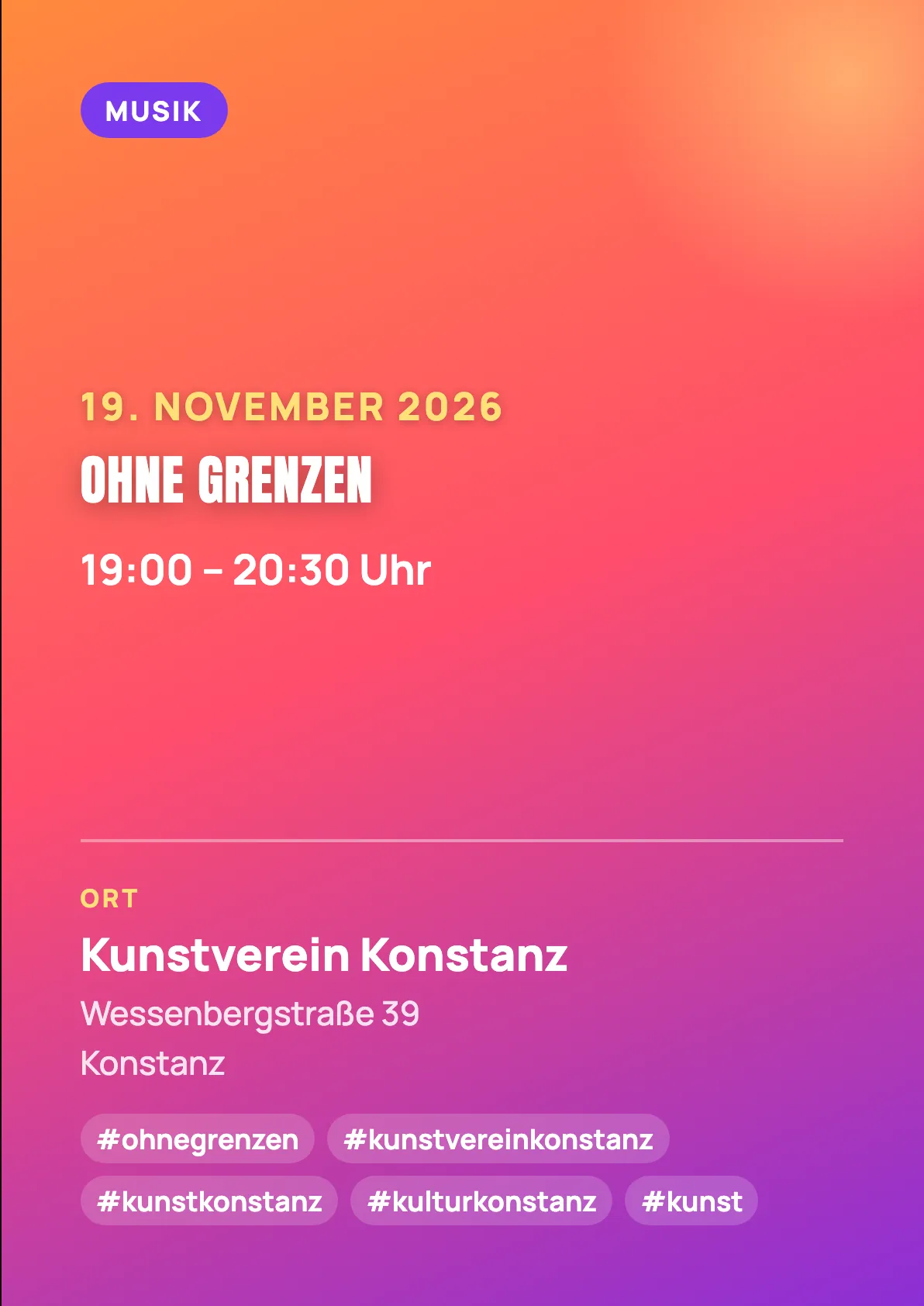 Veranstaltungsflyer