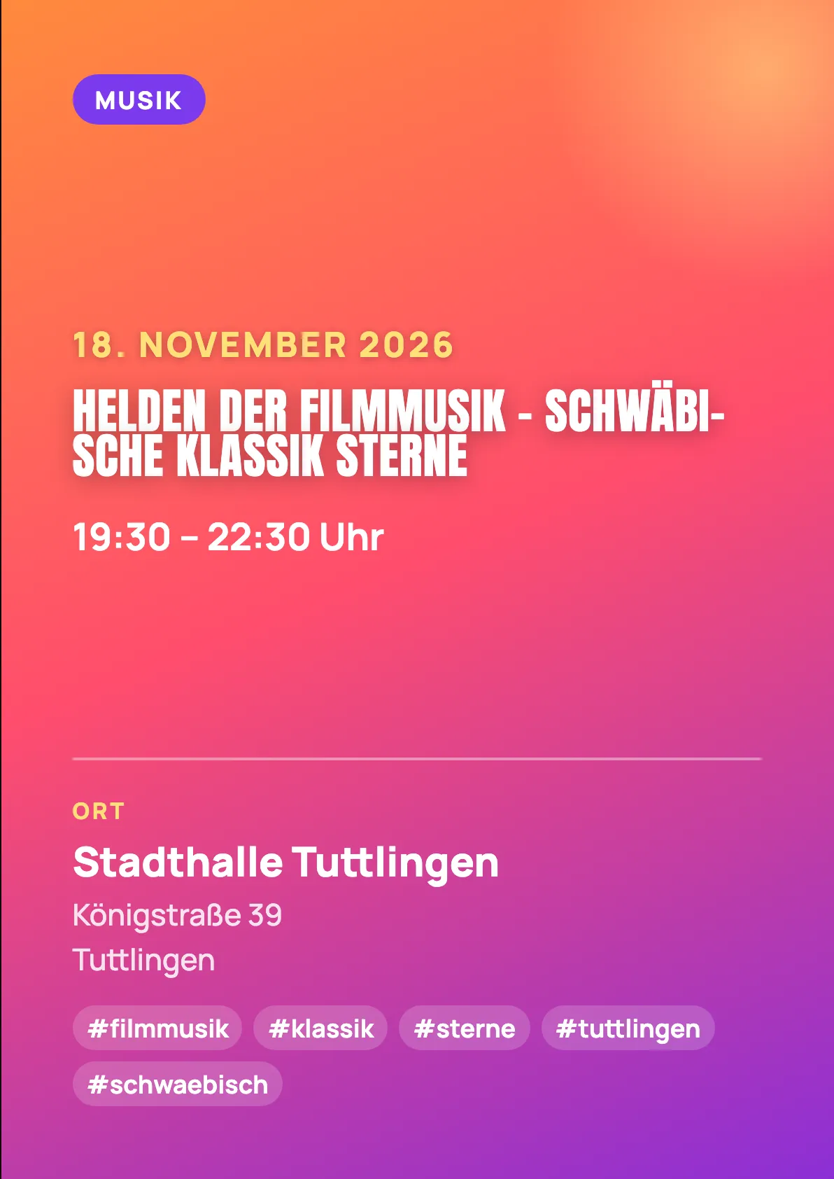 Veranstaltungsflyer