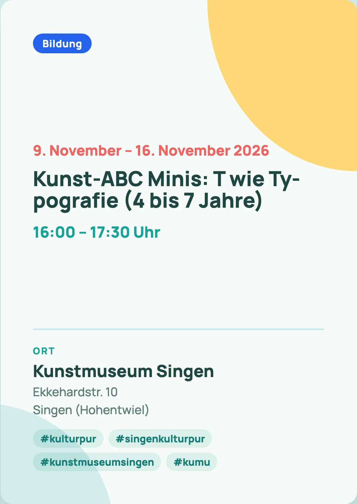 Veranstaltungsflyer