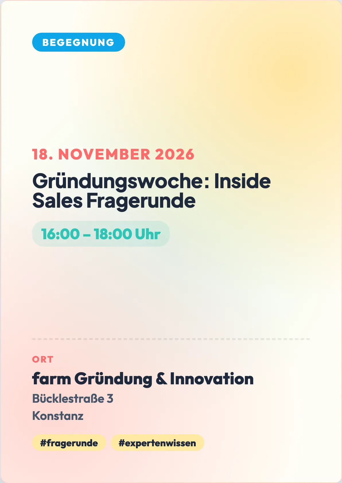 Veranstaltungsflyer