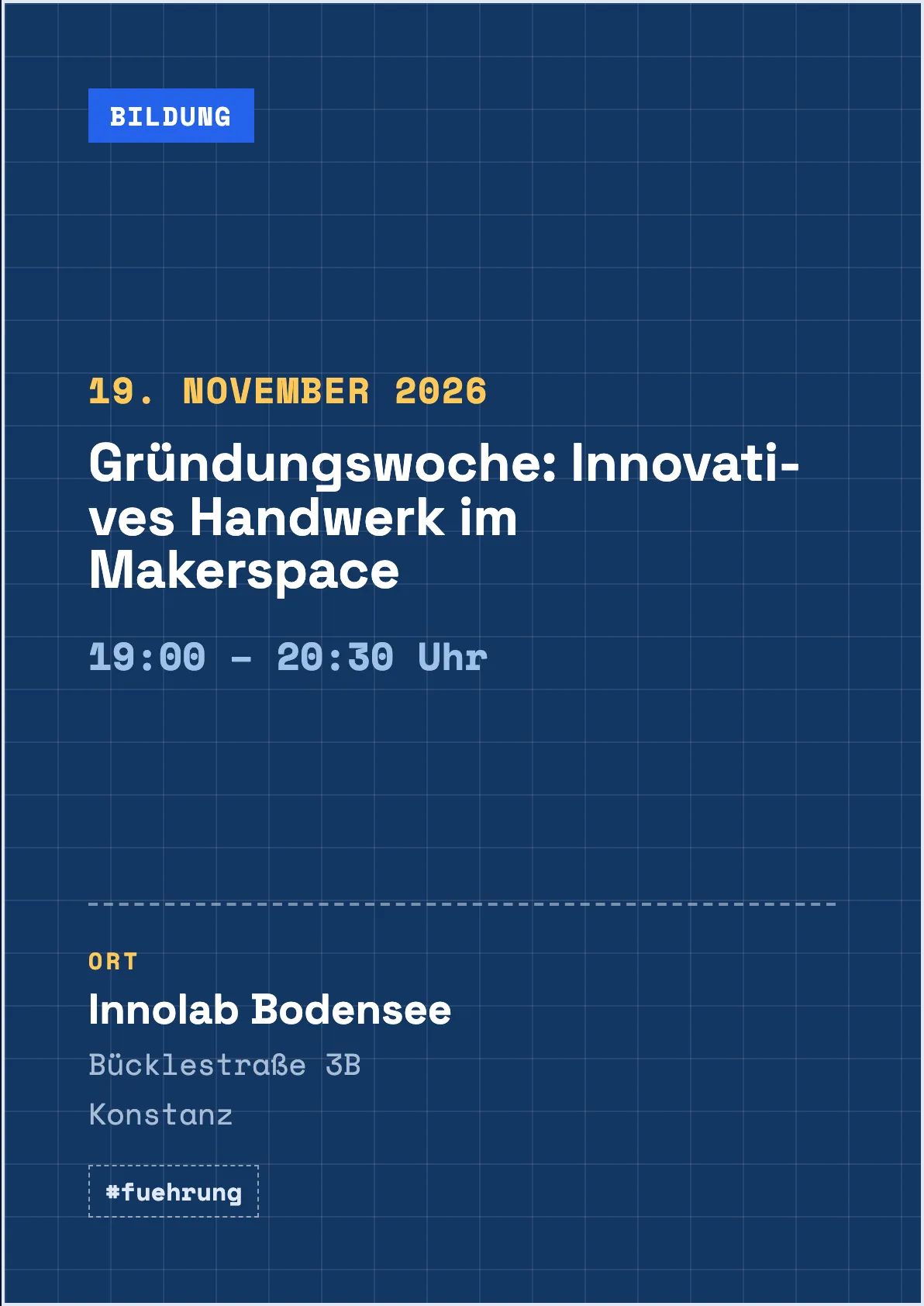 Veranstaltungsflyer