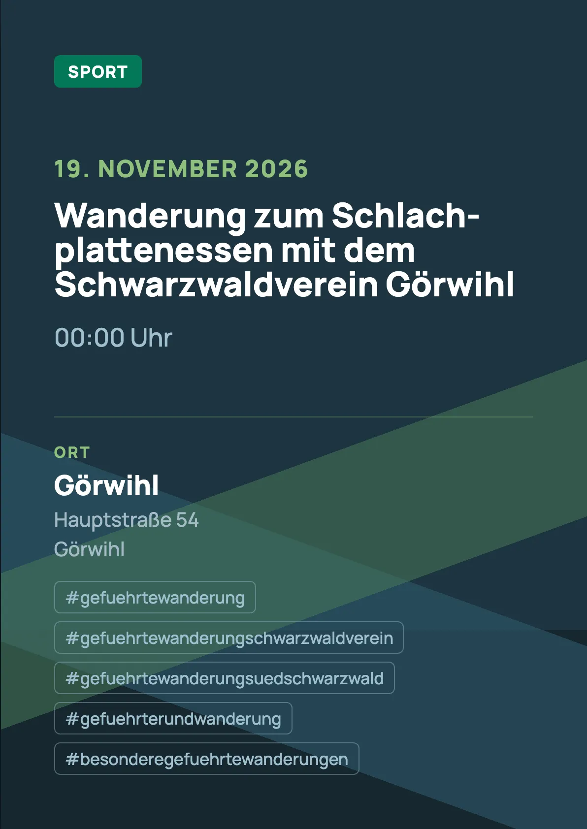 Veranstaltungsflyer