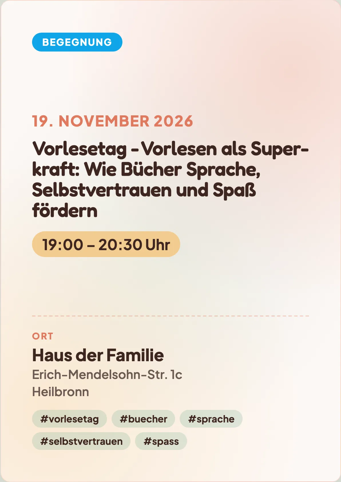 Veranstaltungsflyer