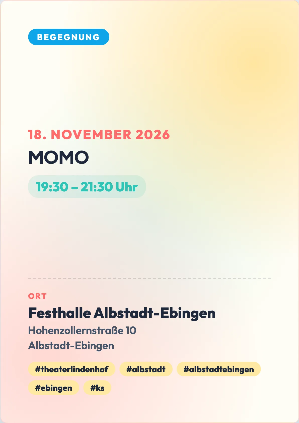 Veranstaltungsflyer