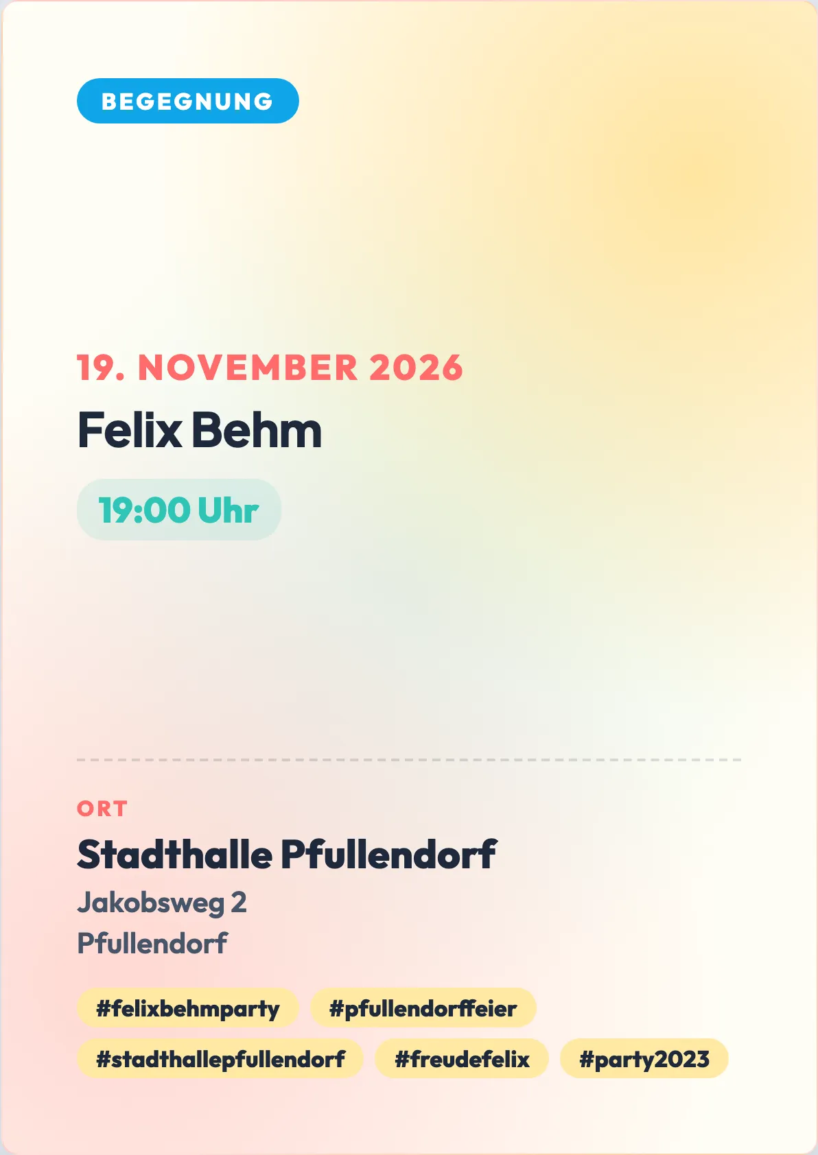 Veranstaltungsflyer
