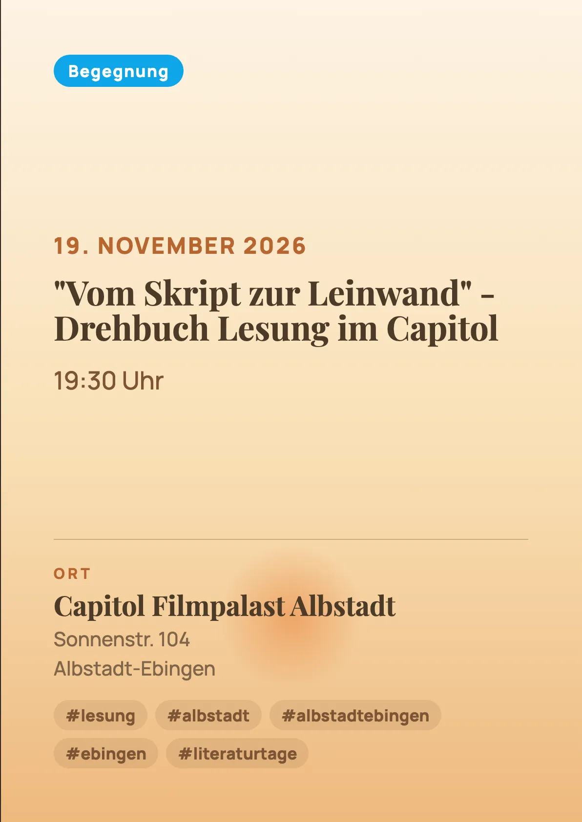 Veranstaltungsflyer