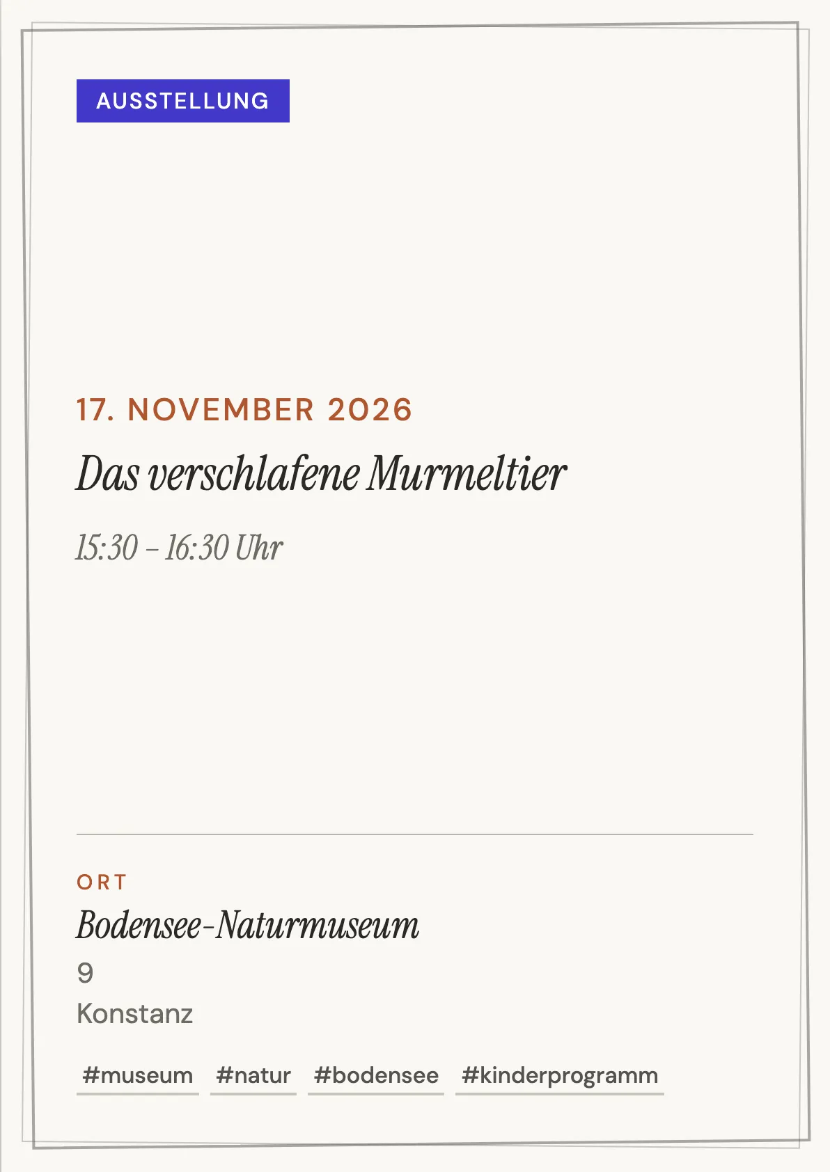 Veranstaltungsflyer