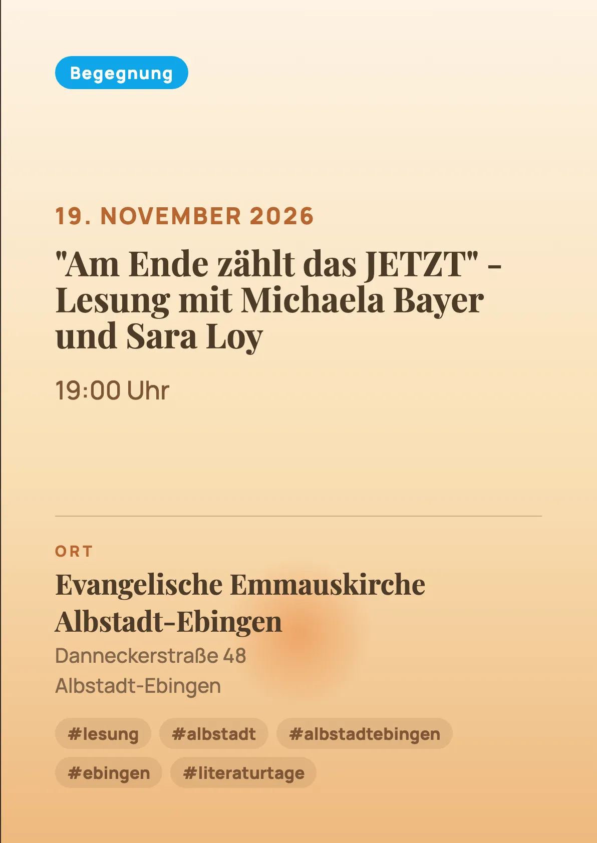 Veranstaltungsflyer