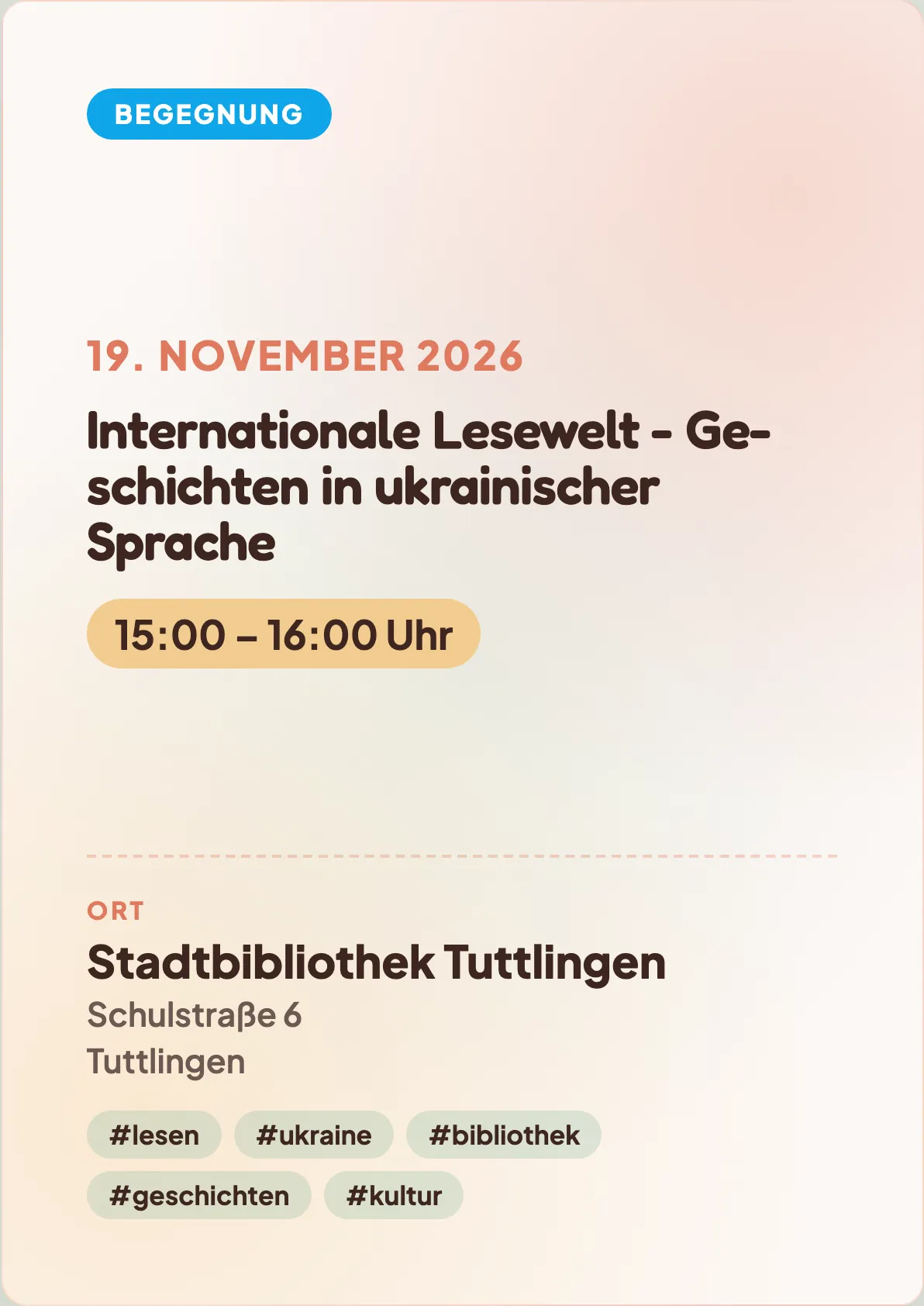 Veranstaltungsflyer