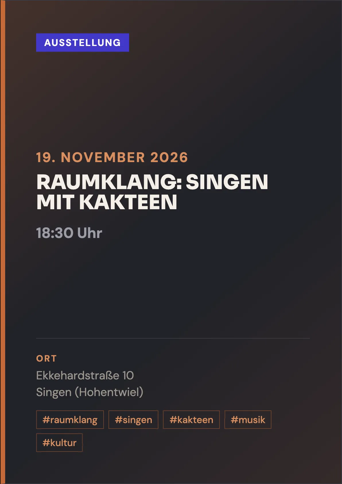 Veranstaltungsflyer