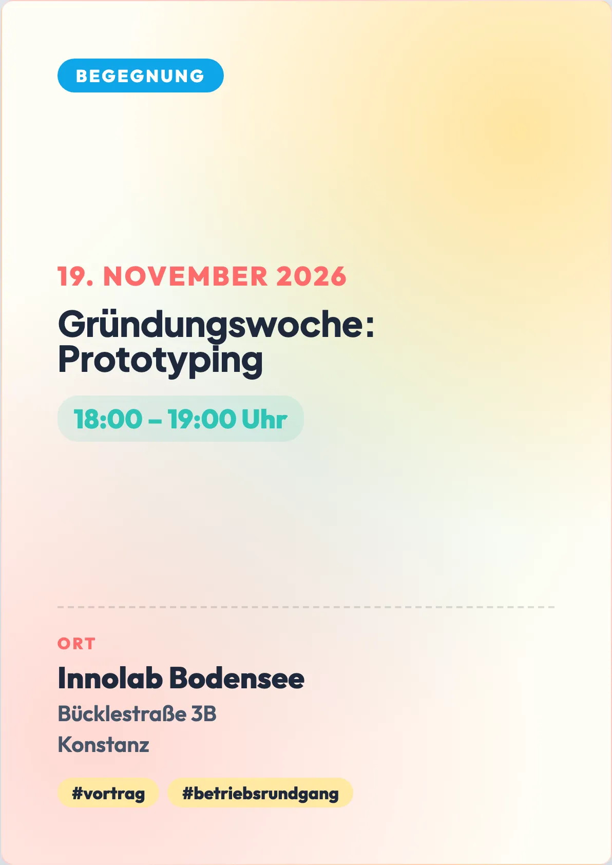 Veranstaltungsflyer