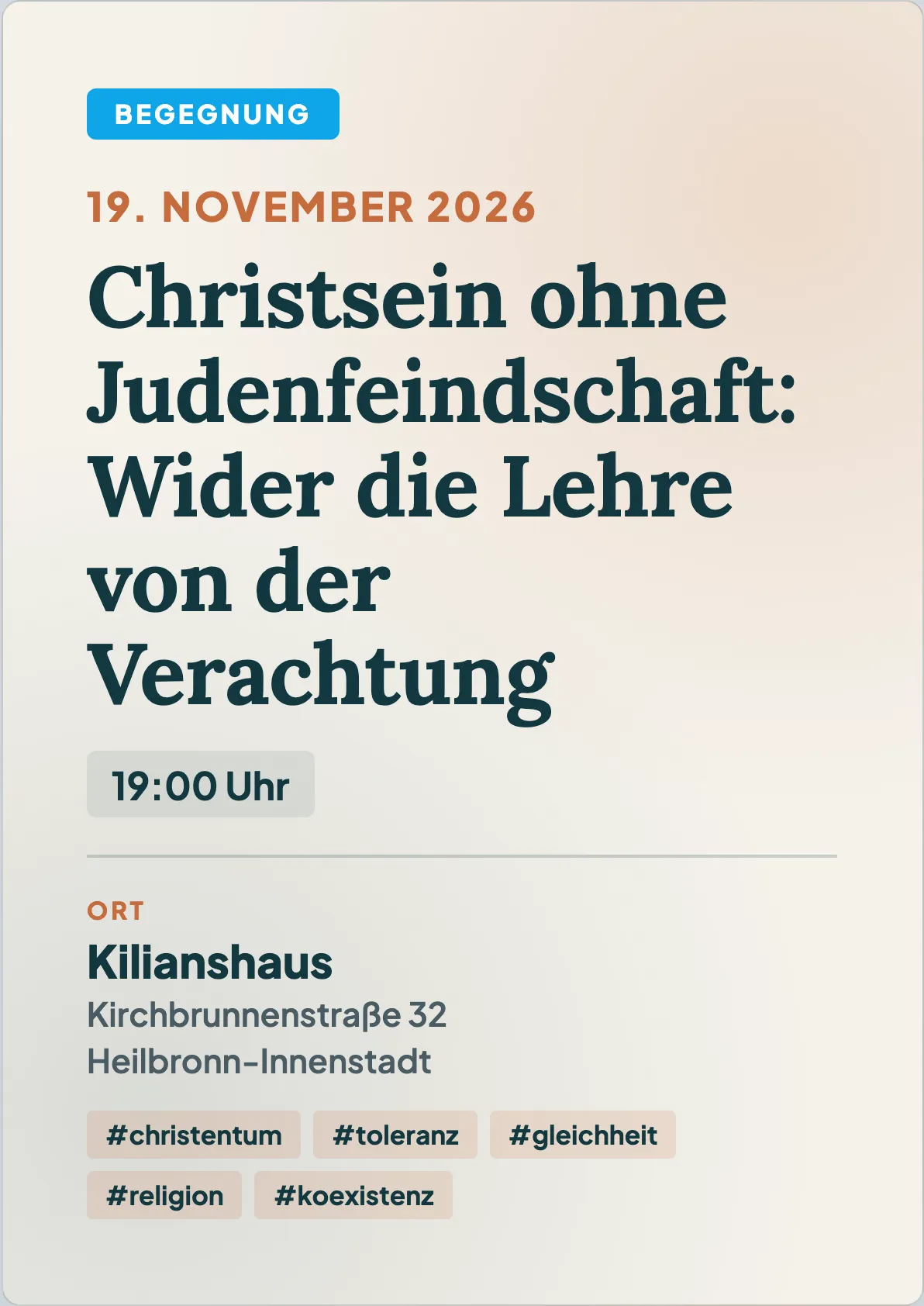 Veranstaltungsflyer