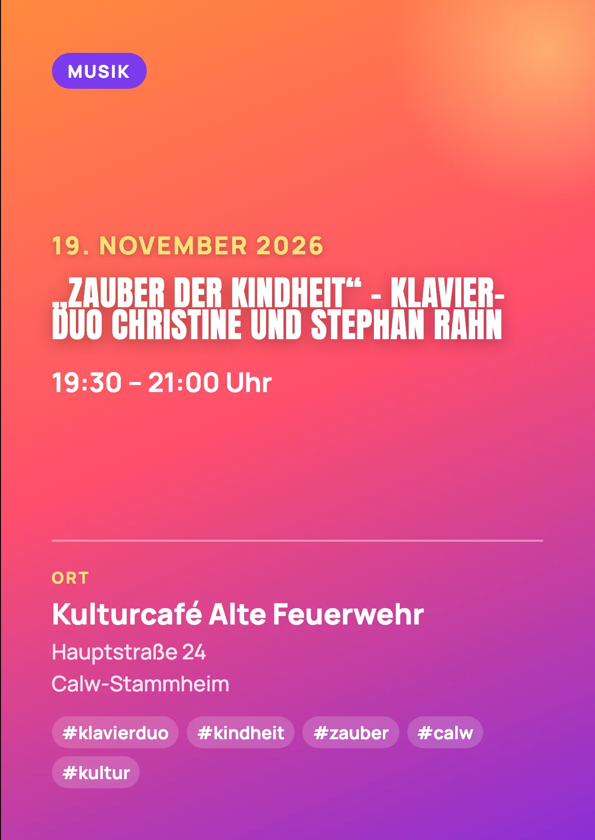 Veranstaltungsflyer