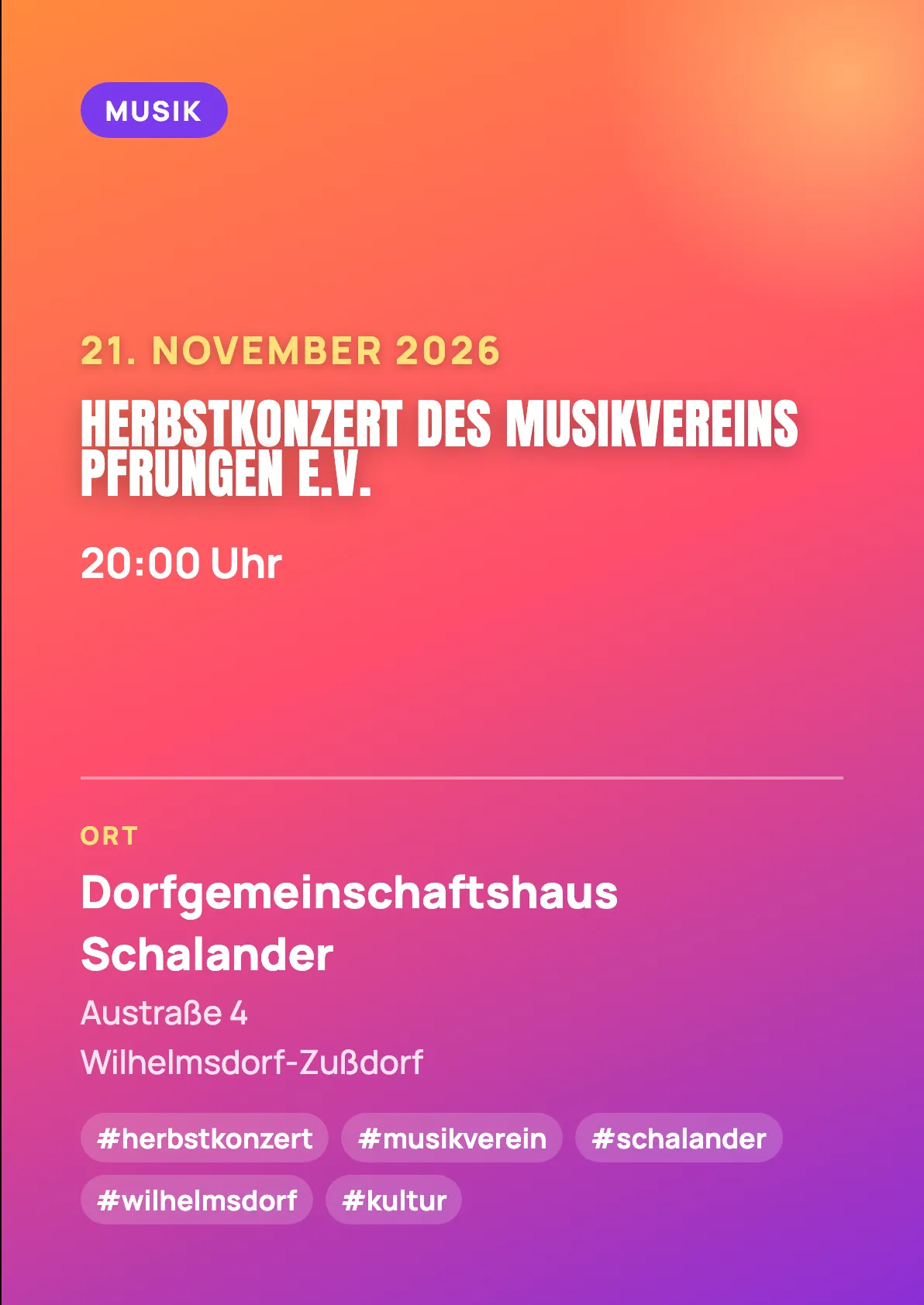 Veranstaltungsflyer