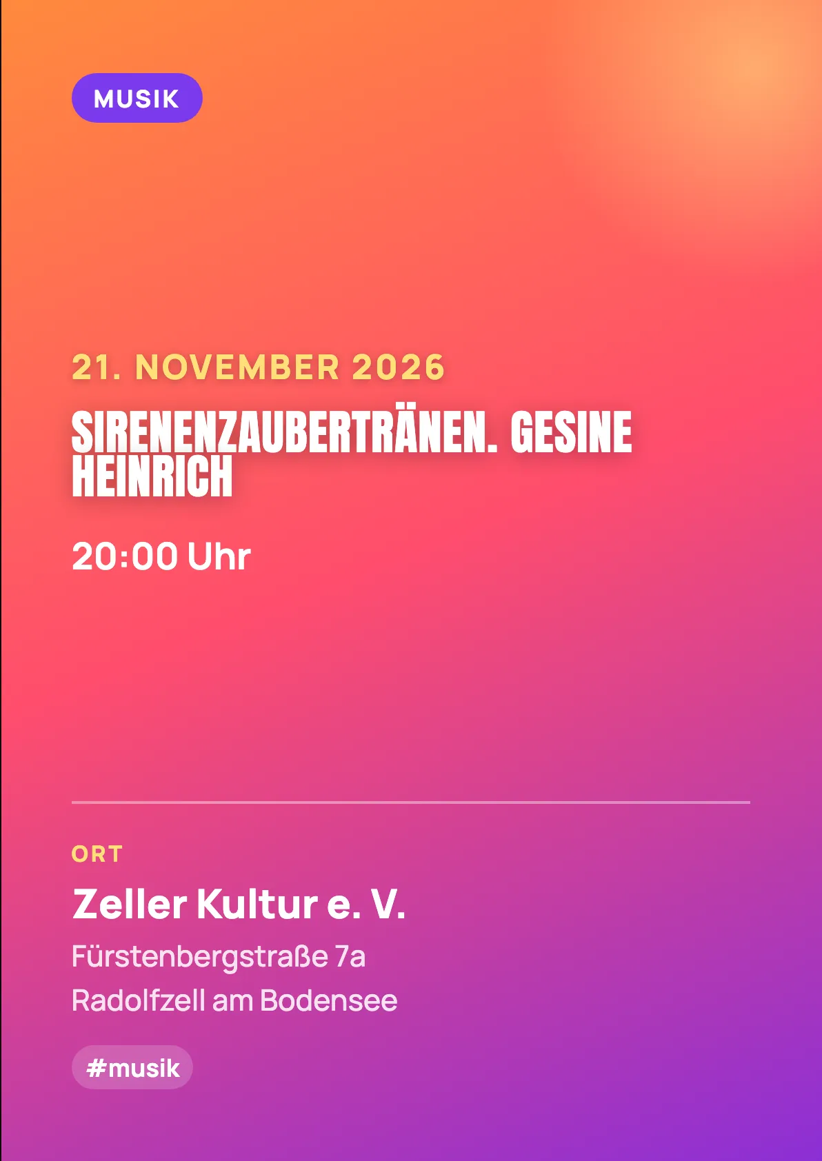 Veranstaltungsflyer