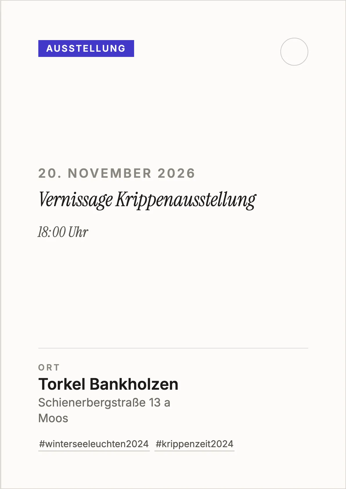 Veranstaltungsflyer