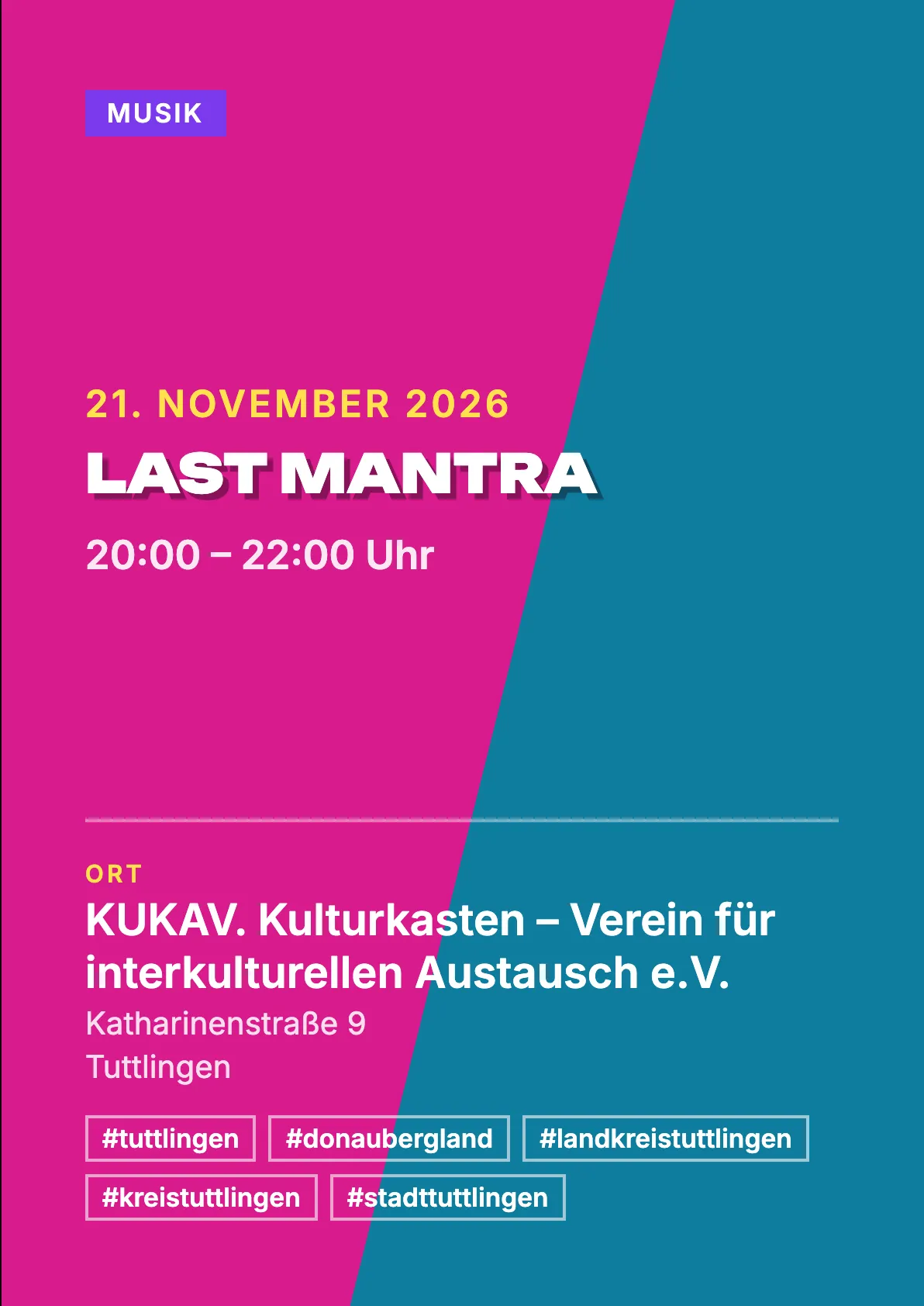 Veranstaltungsflyer