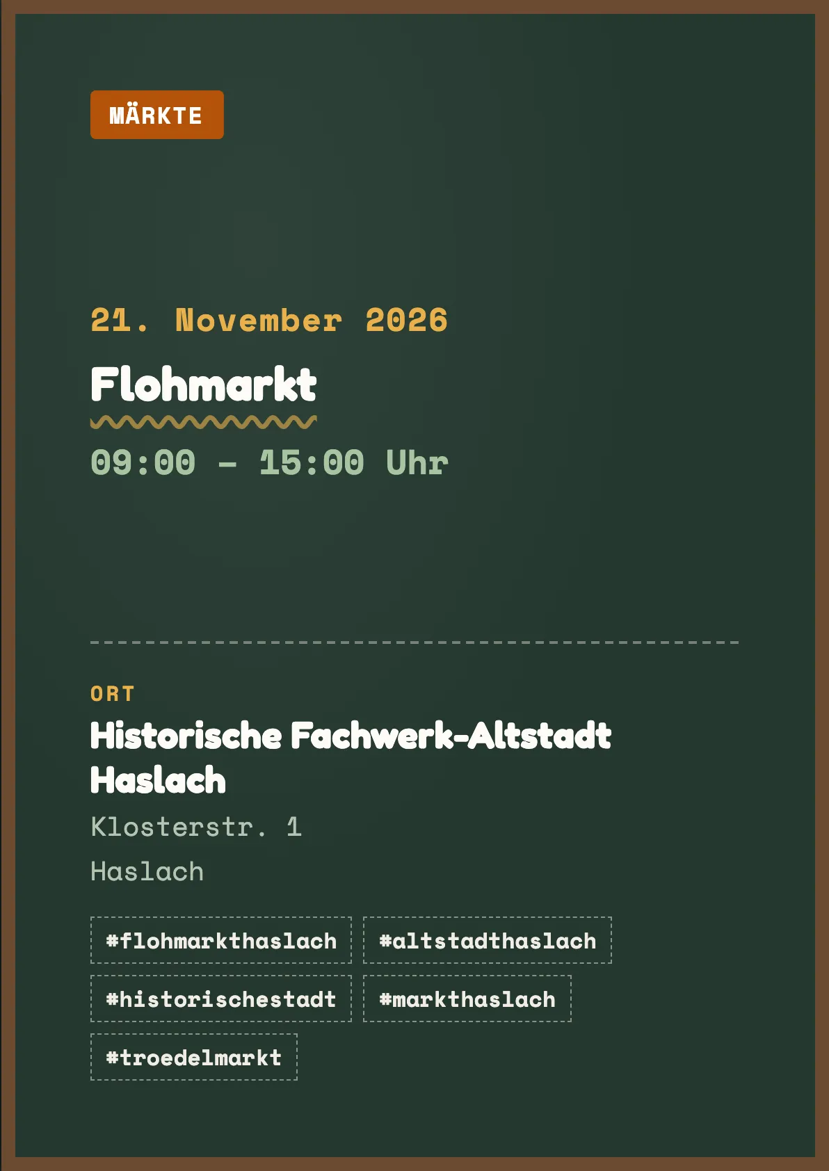 Veranstaltungsflyer