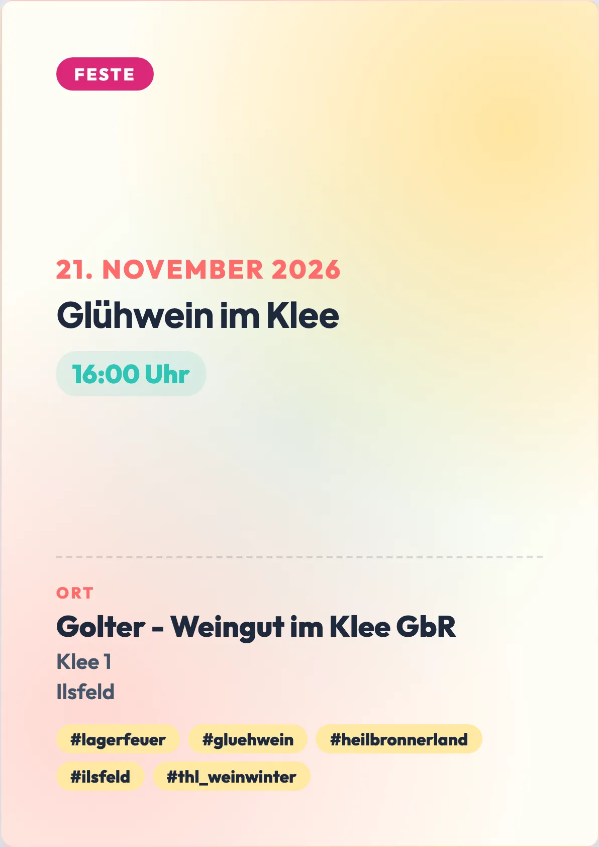 Veranstaltungsflyer