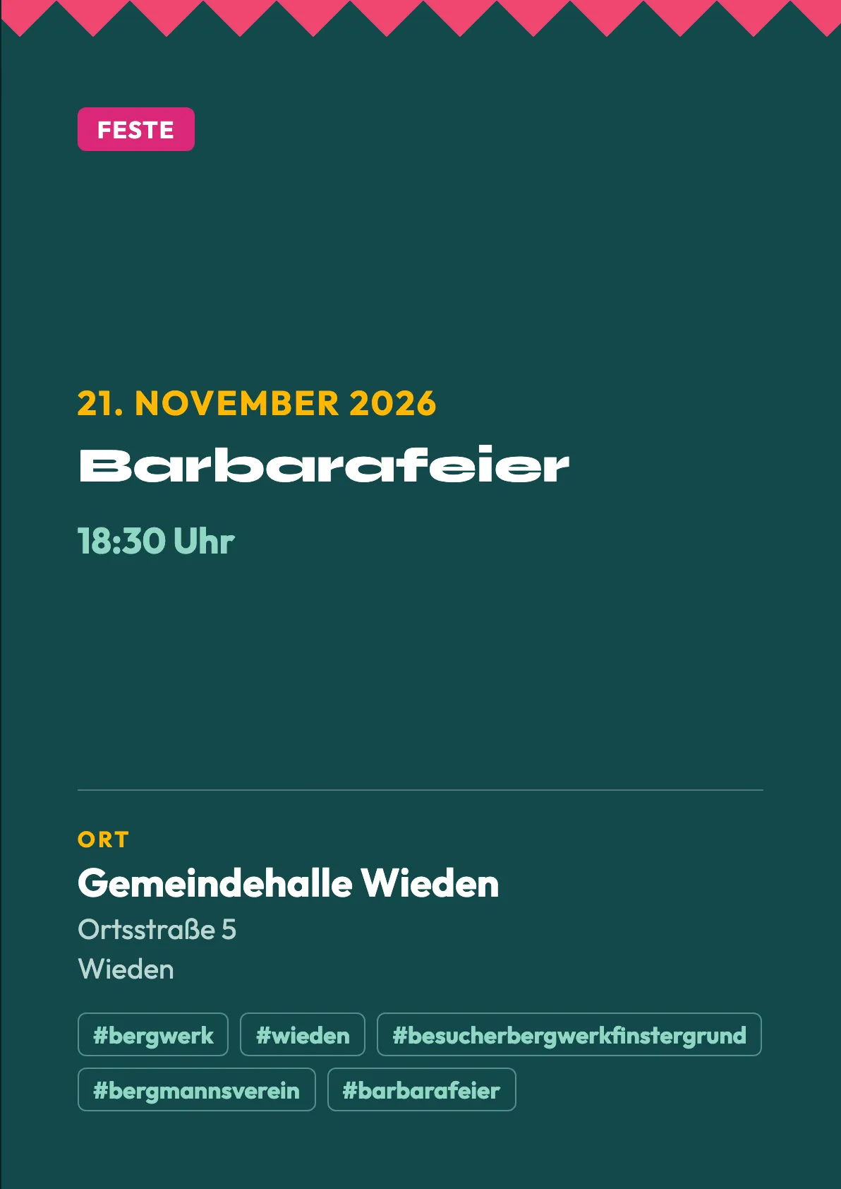 Veranstaltungsflyer